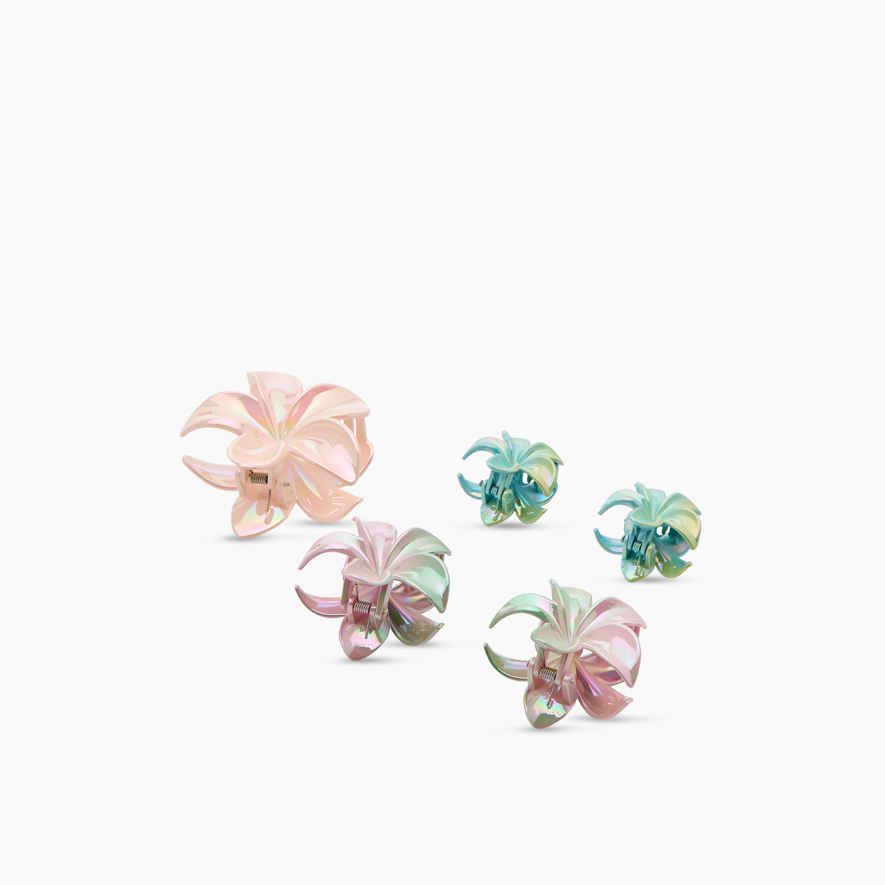 Pack of 5 Floral Hair Clamp-women-hairaccessories-clamps-image-6