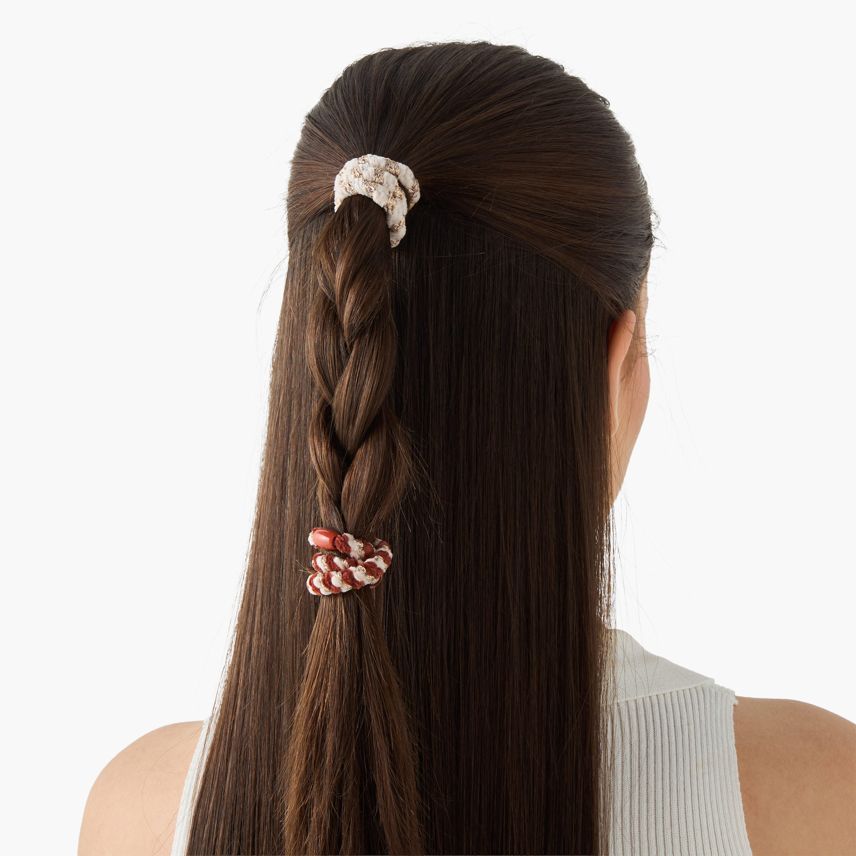 Pack of 5 Velvet Hair Scrunchie-women-hairaccessories-scrunchies-image-2