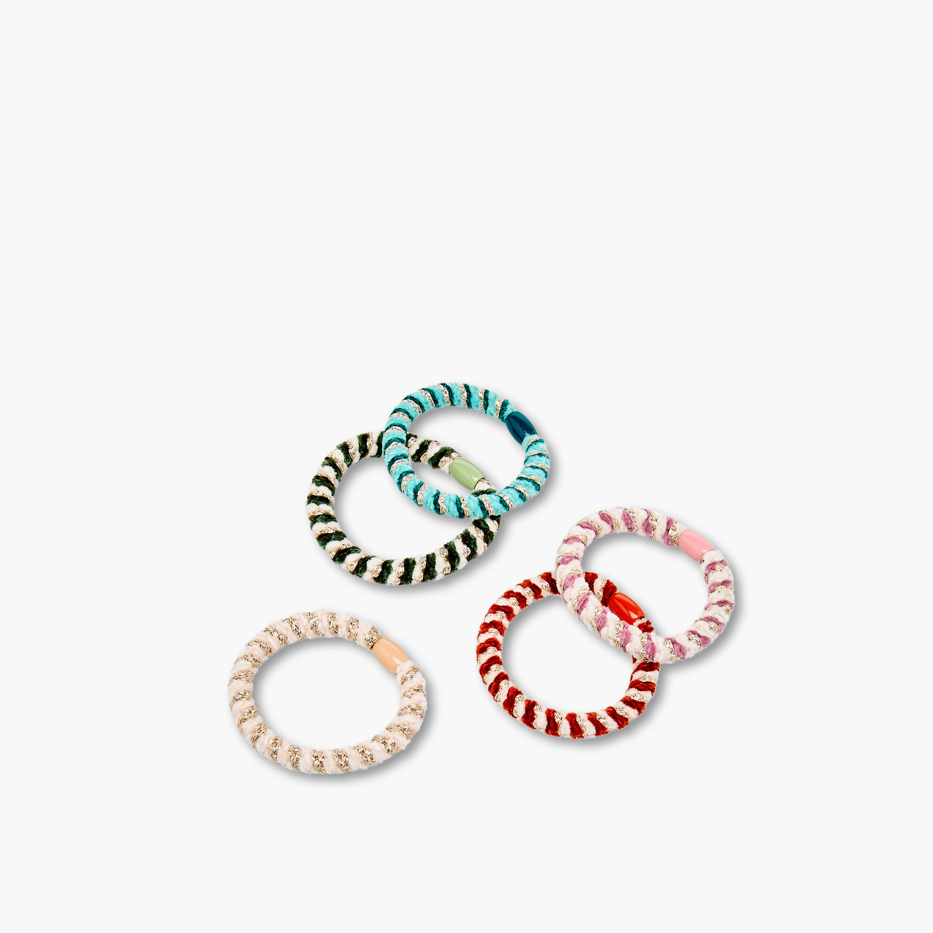 Pack of 5 Velvet Hair Scrunchie-women-hairaccessories-scrunchies-image-3