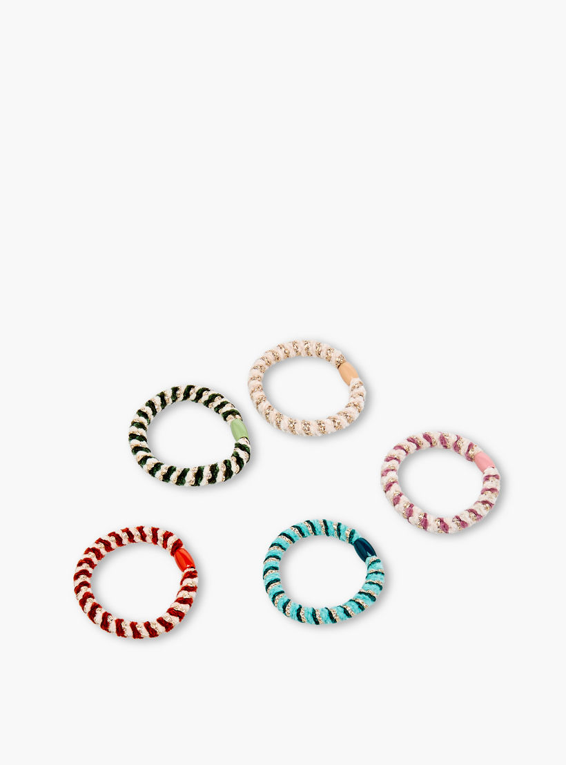 Pack of 5 Velvet Hair Scrunchie-women-hairaccessories-scrunchies-image-4