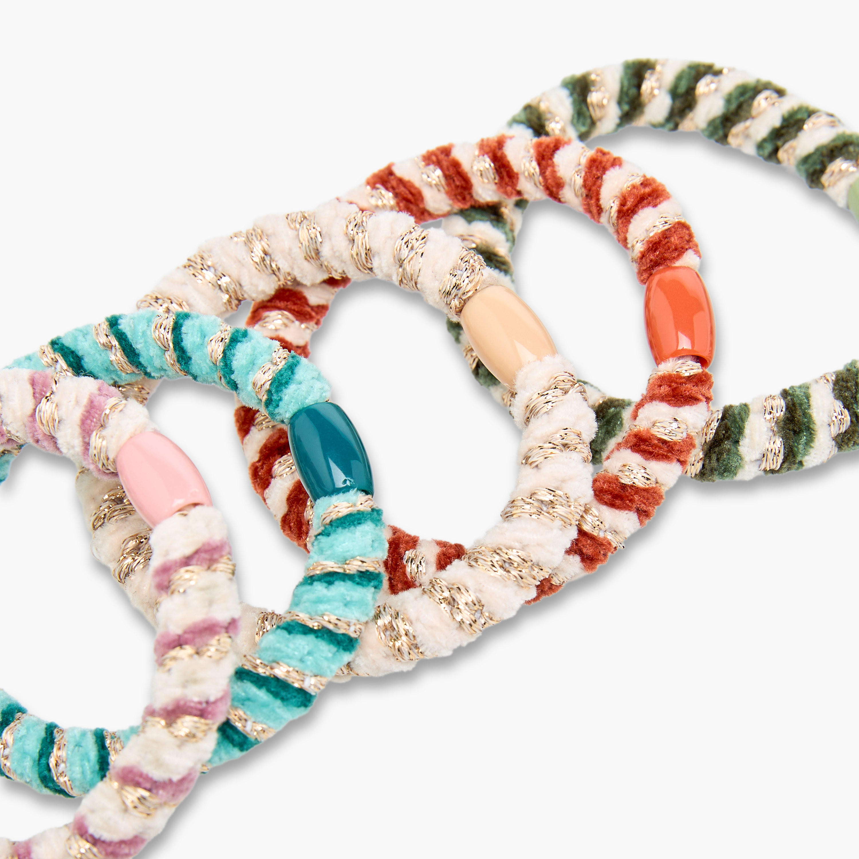 طقم ربطات شعر مخملية من 5 قطع-women-hairaccessories-scrunchies-image-5