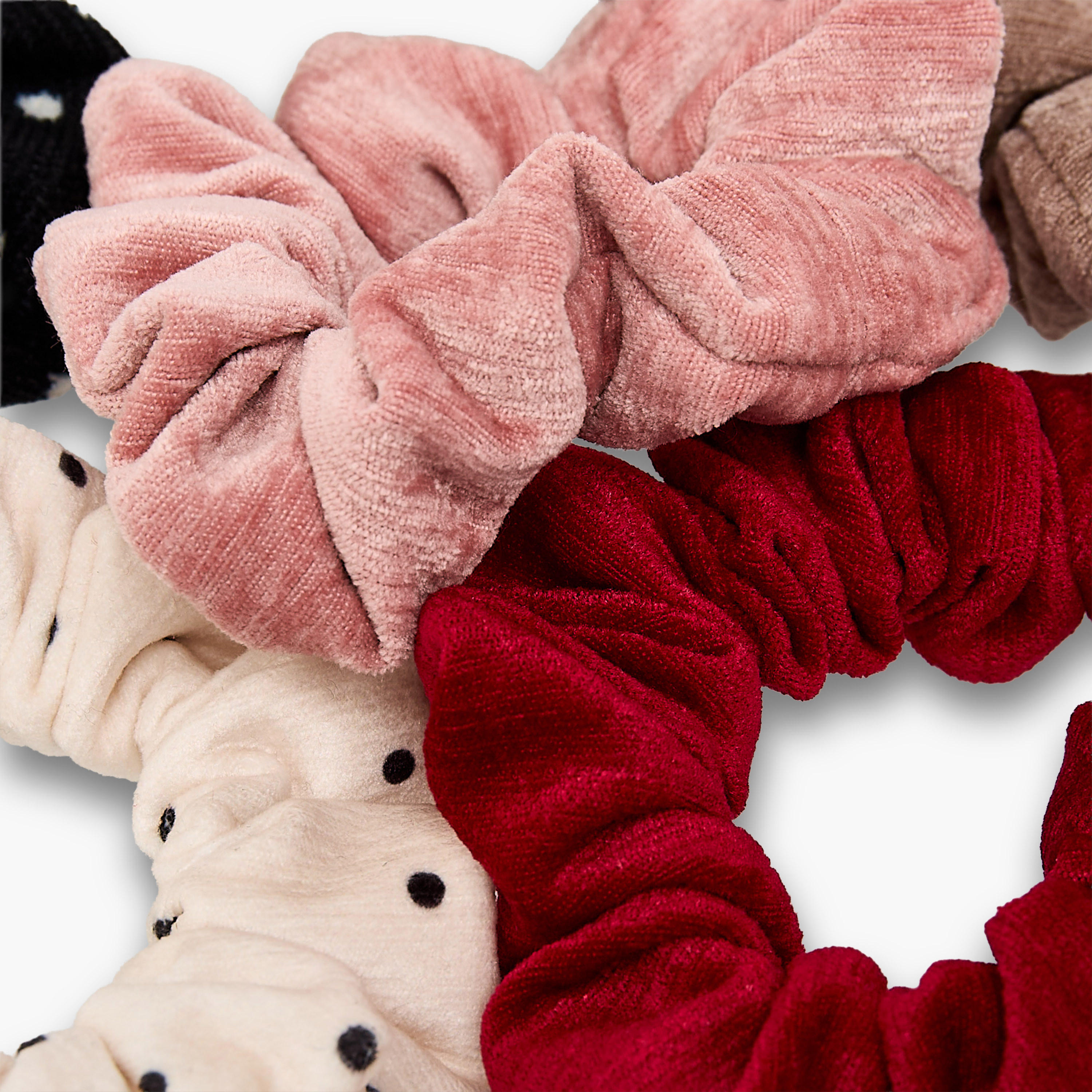 Pack of 6 Velvet Hair Scrunchie-women-hairaccessories-scrunchies-image-4