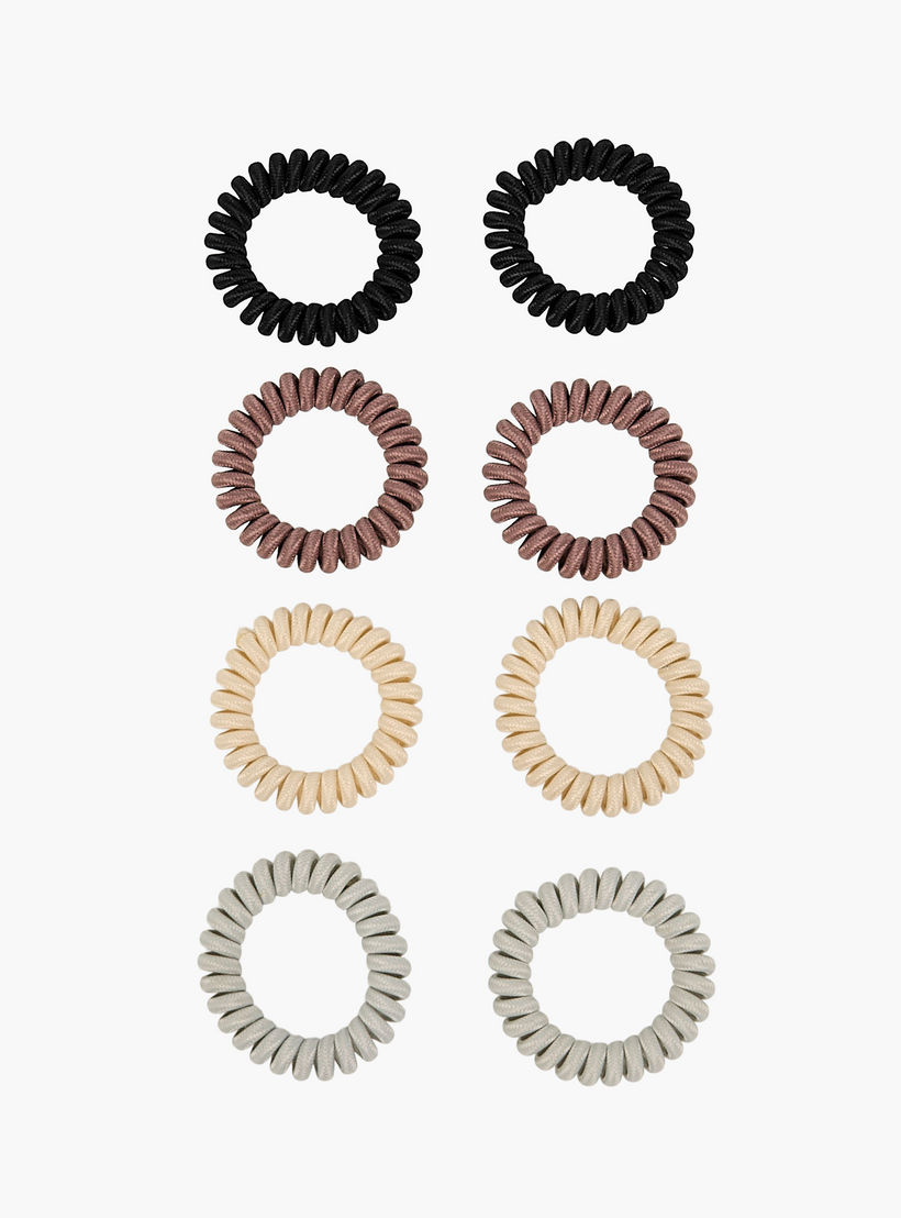 Pack of 8 Fabric Hair Scrunchie-women-hairaccessories-scrunchies-image-4