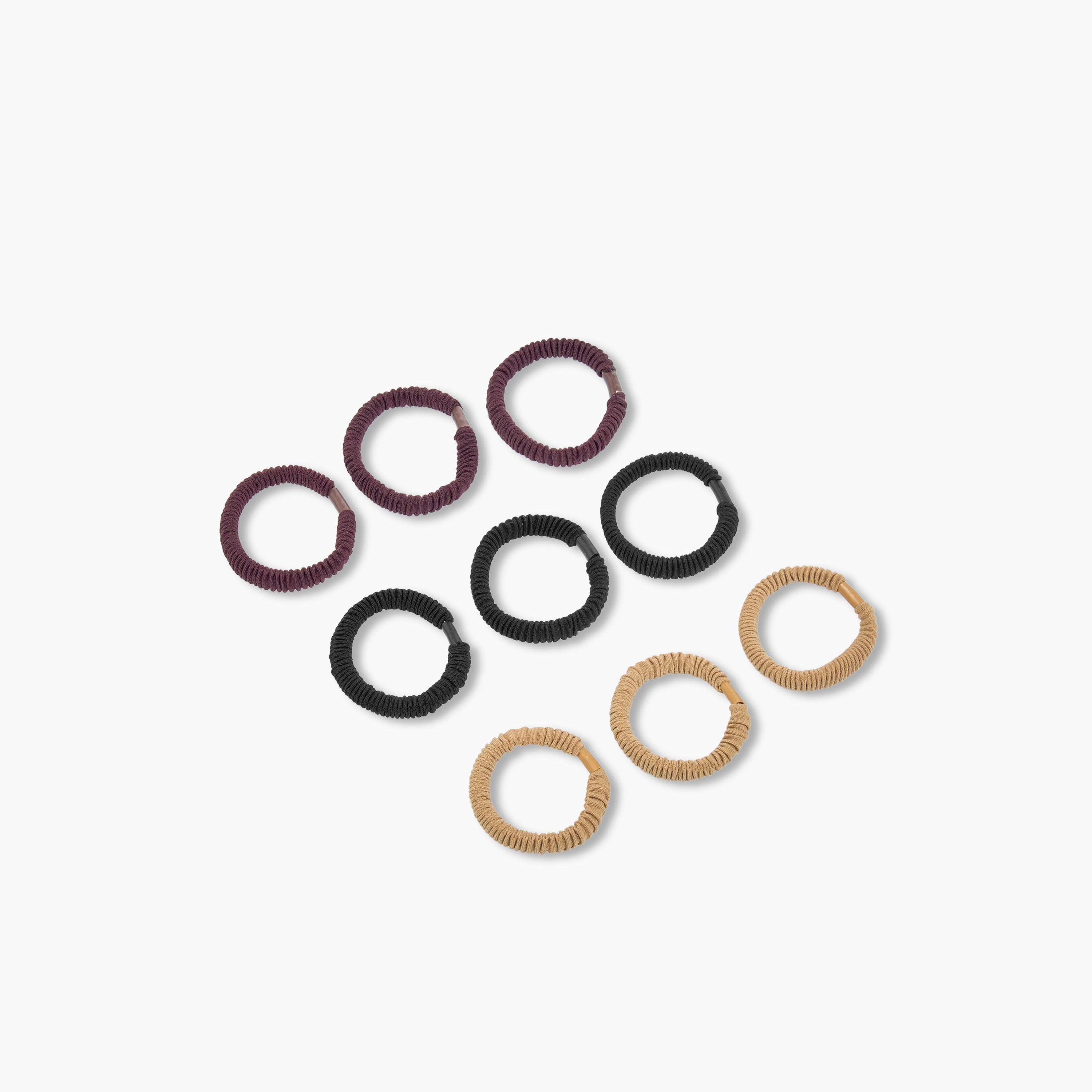 طقم ربطات شعر قماش بطيات من 9 قطع-women-hairaccessories-scrunchies-image-4
