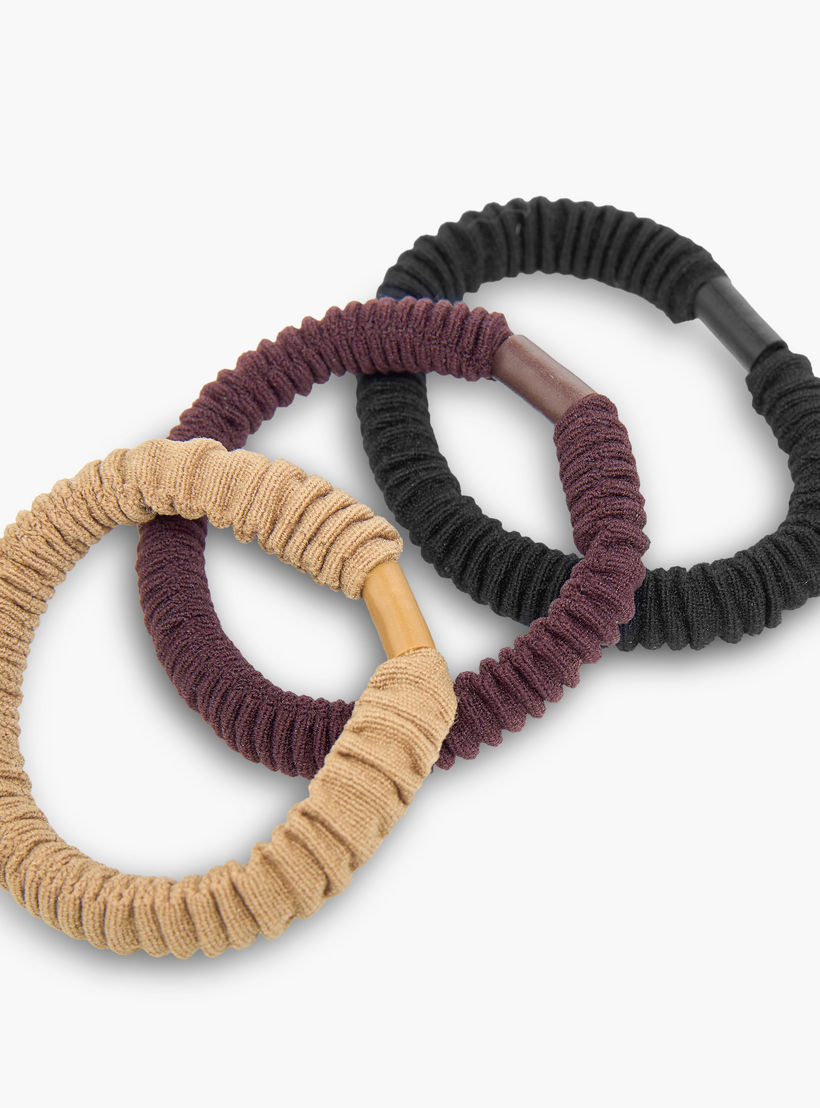 طقم ربطات شعر قماش بطيات من 9 قطع-women-hairaccessories-scrunchies-image-5
