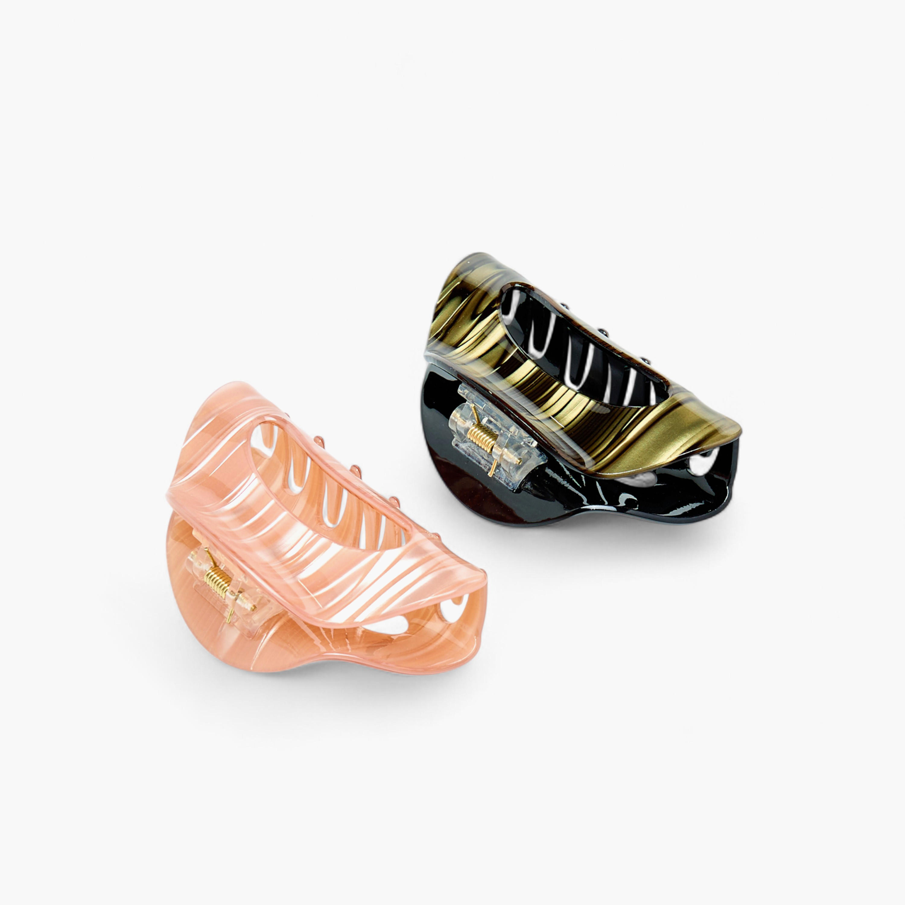 مشبك شعر بتفاصيل مفرغة - طقم من قطعتين-women-hairaccessories-clamps-image-2