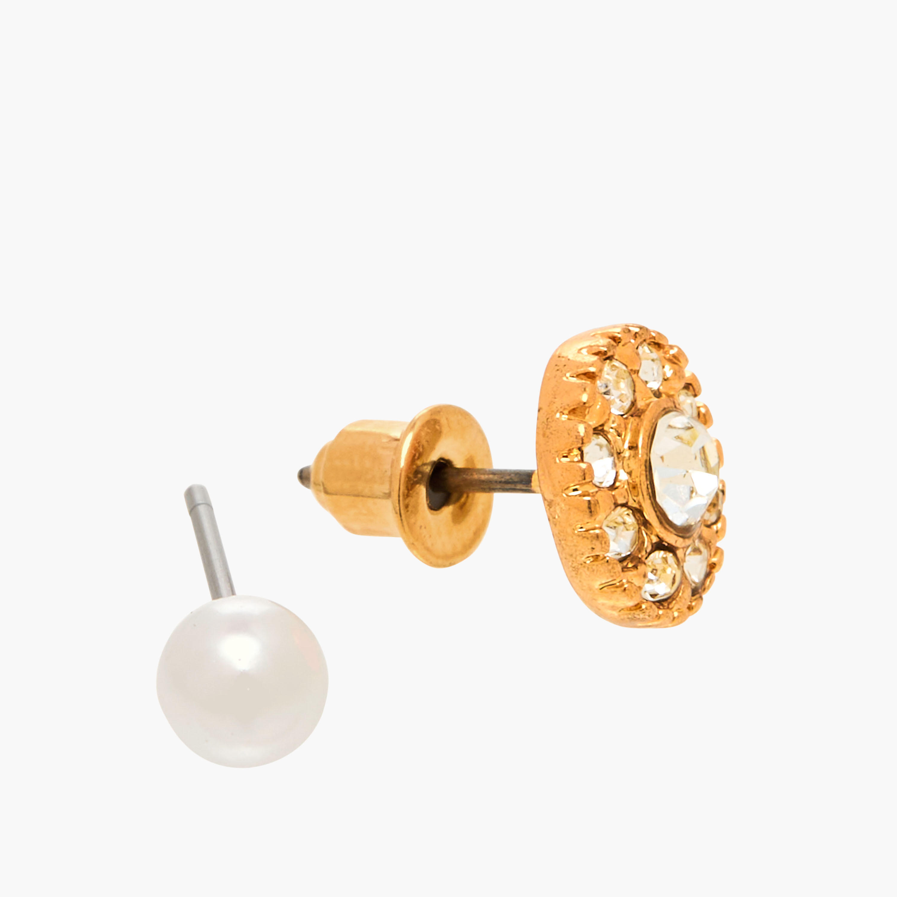 حلقان مرصعة ميتاليك مزينة بمكبس إغلاق خلفي - عبوة 20 زوج-women-watchesandjewellery-jewellery-earrings-image-5
