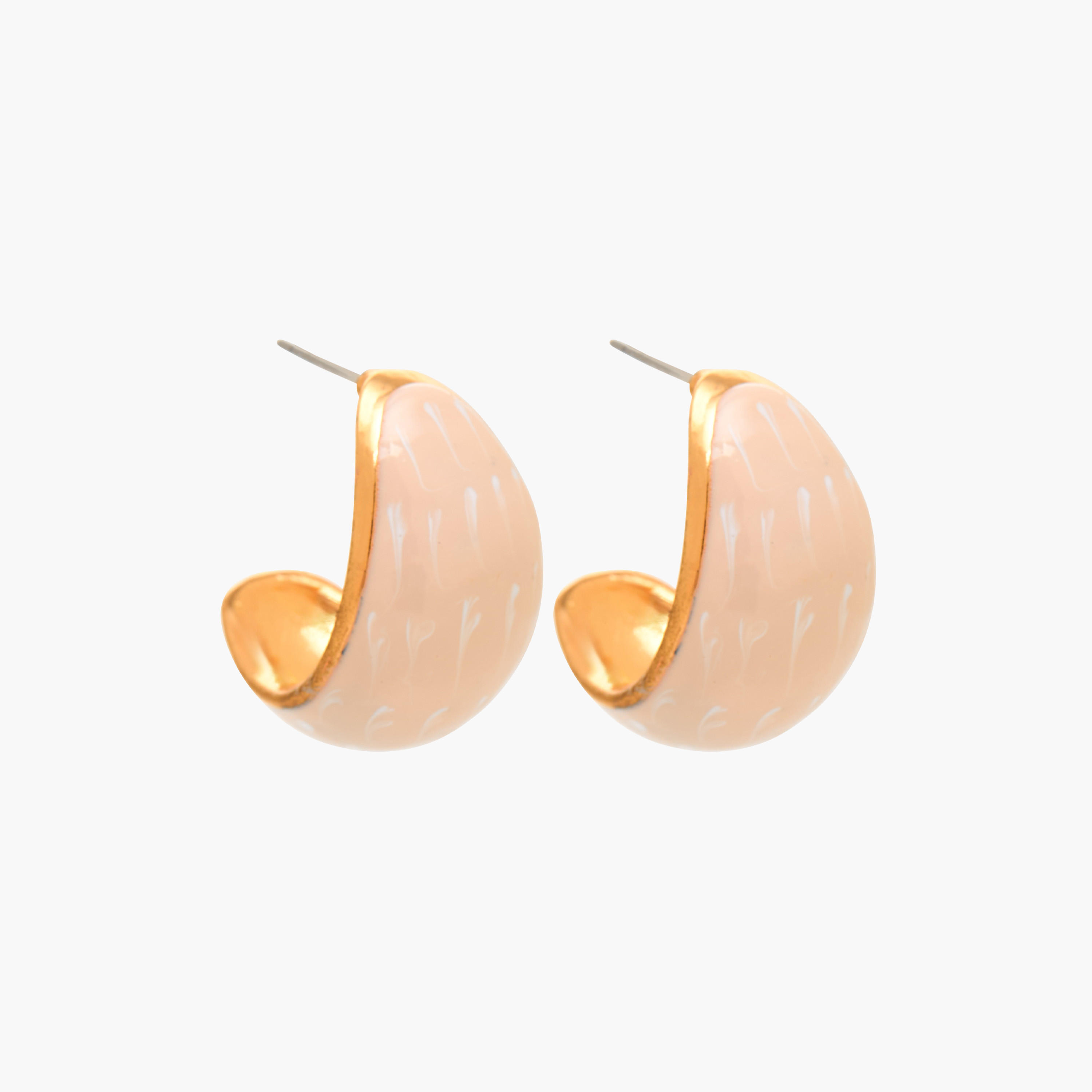طقم حلقان ميتاليك مرصعة بمكبس إغلاق خلفي من زوجين-women-watchesandjewellery-jewellery-earrings-image-4