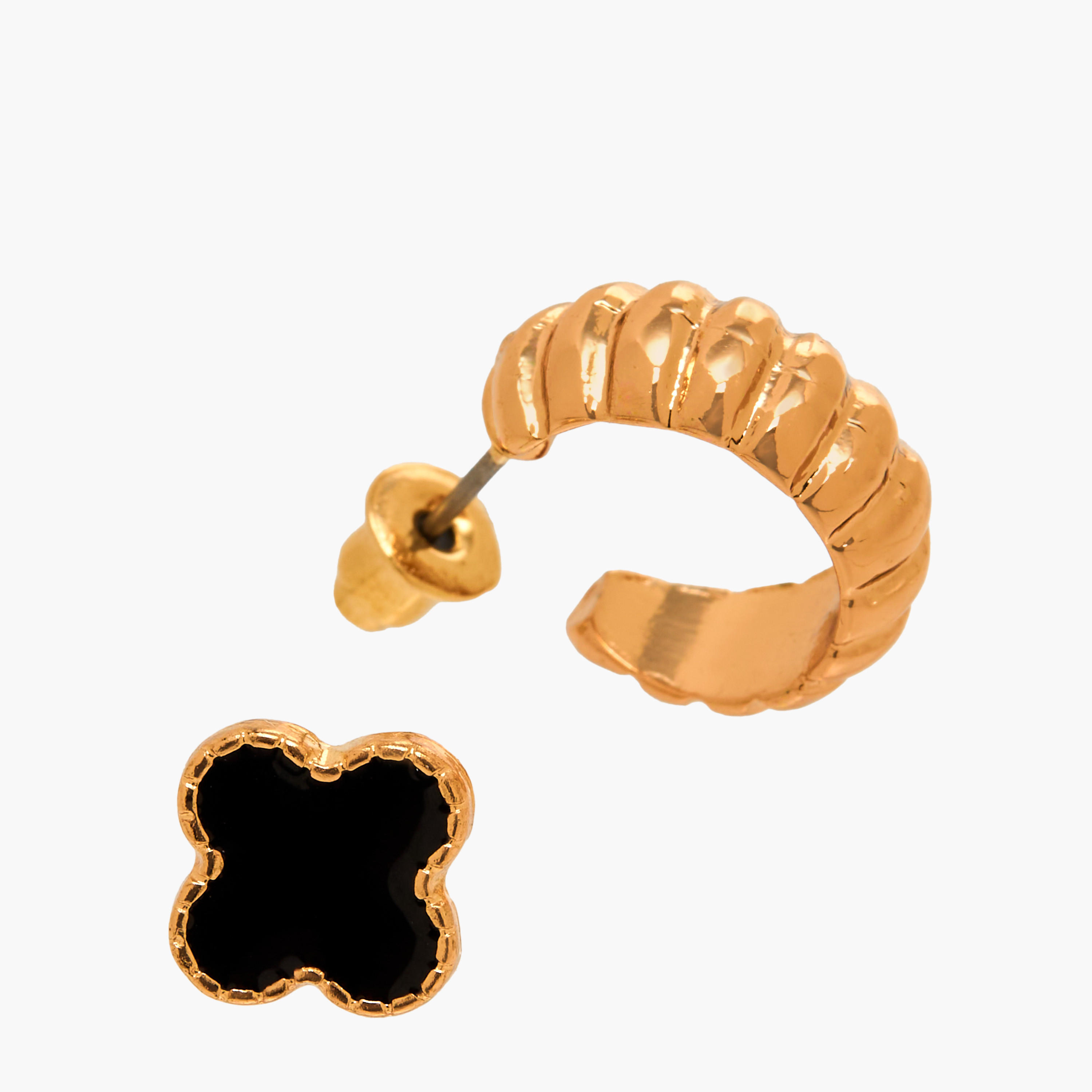 طقم حلقان ميتاليك ميتاليك بمكبس إغلاق خلفي من 3 أزواج-women-watchesandjewellery-jewellery-earrings-image-5