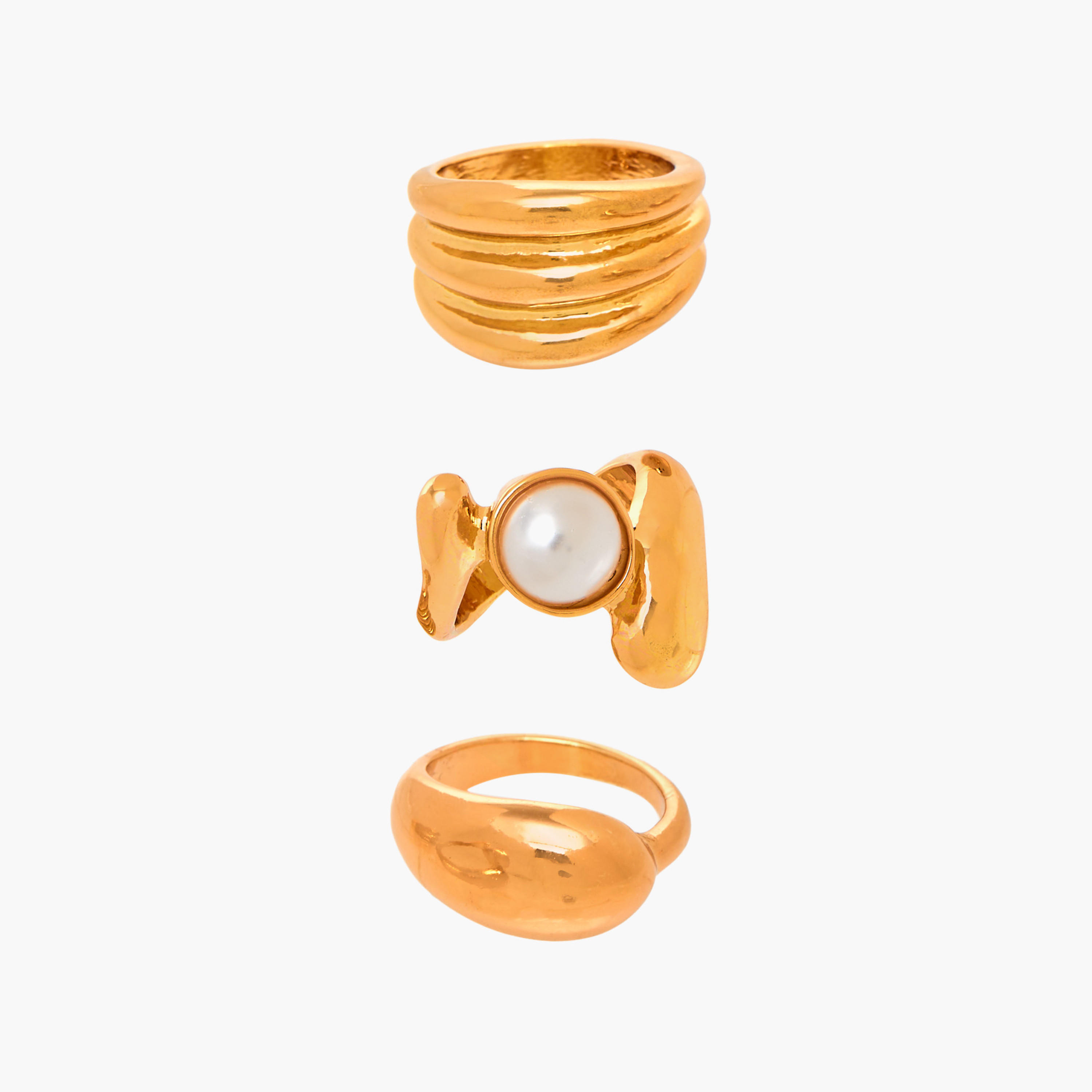 خواتم معدن - طقم من 3-women-watchesandjewellery-jewellery-rings-image-5