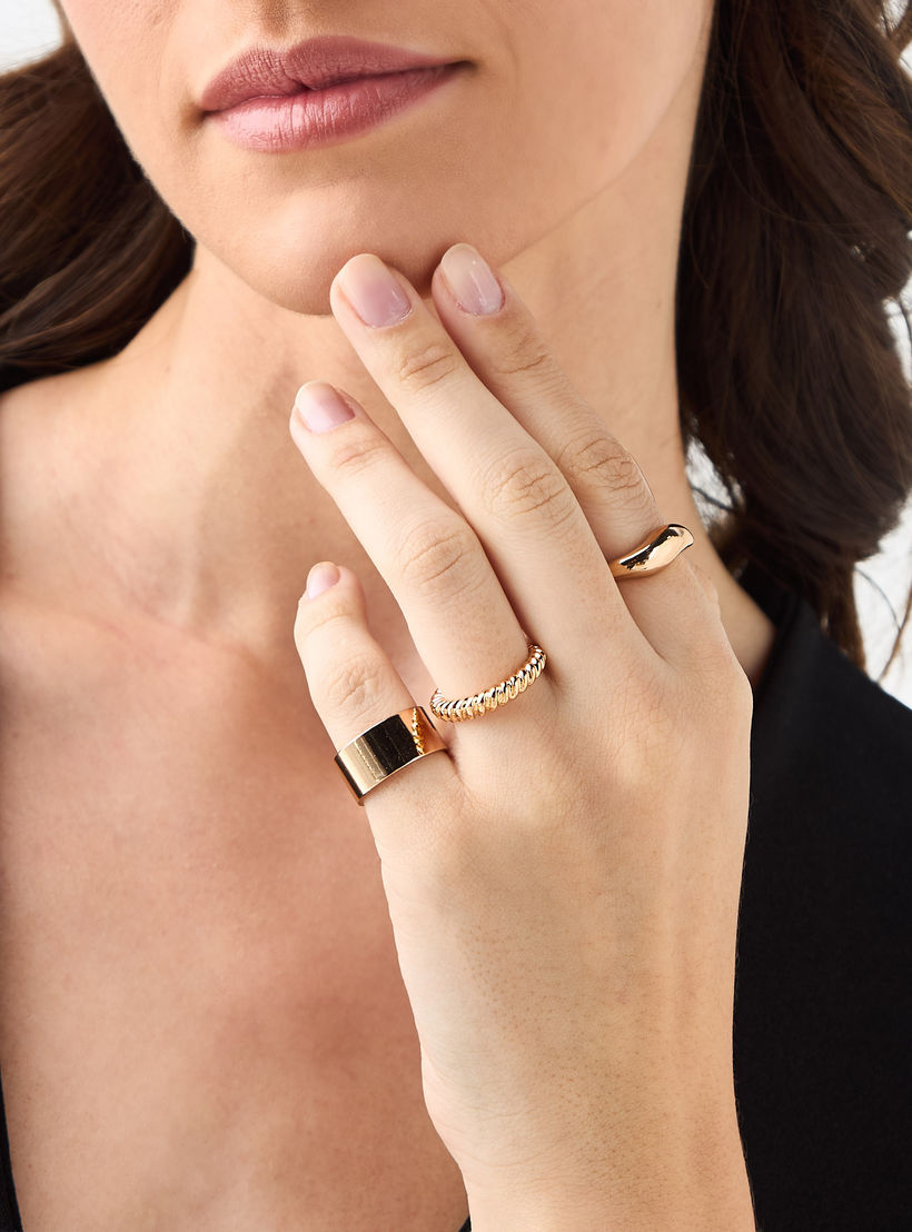 خاتم معدن - مجموعة من 6 قطع-women-watchesandjewellery-jewellery-rings-image-2