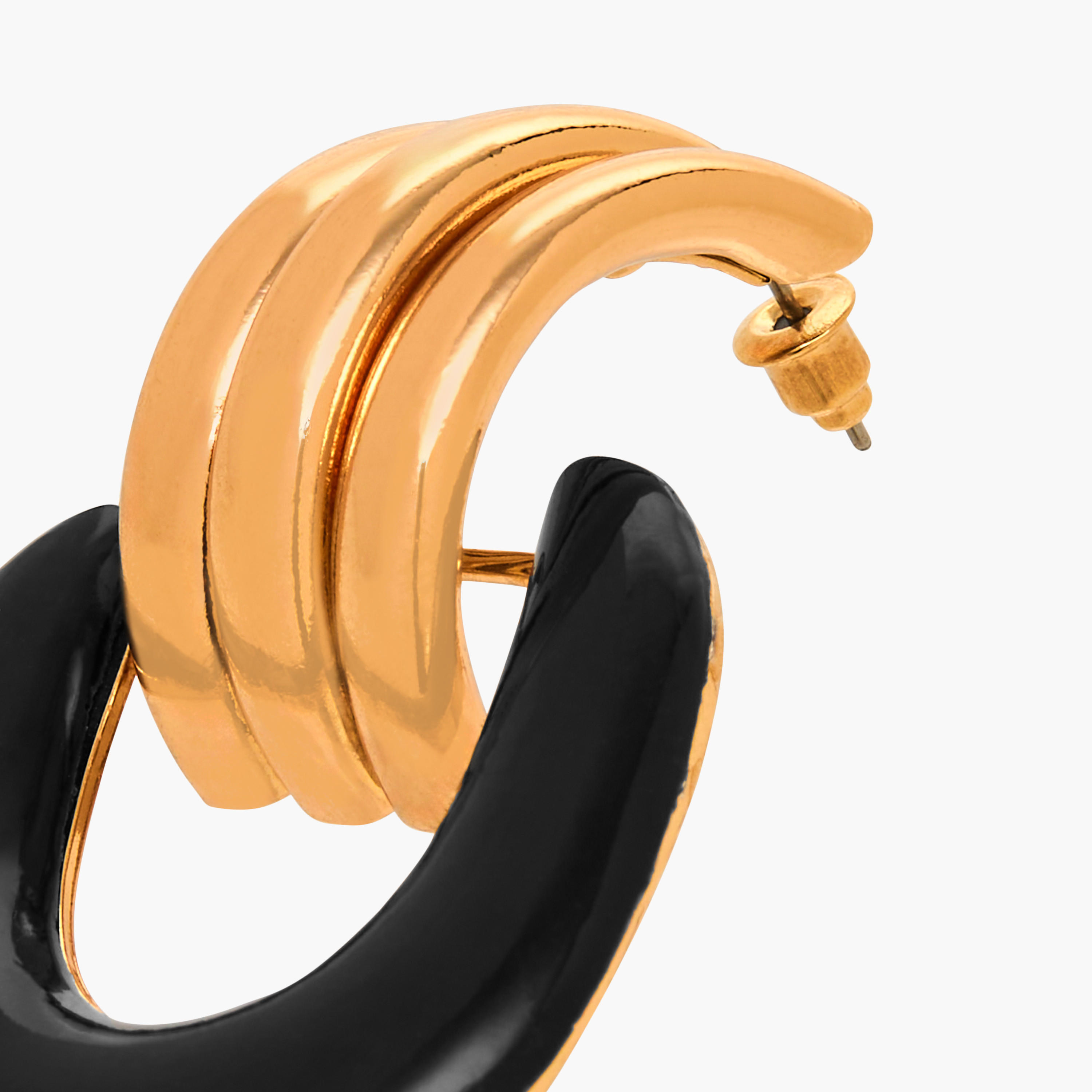 Metallic Stud Earrings with Pushback Closure-women-watchesandjewellery-jewellery-earrings-image-4