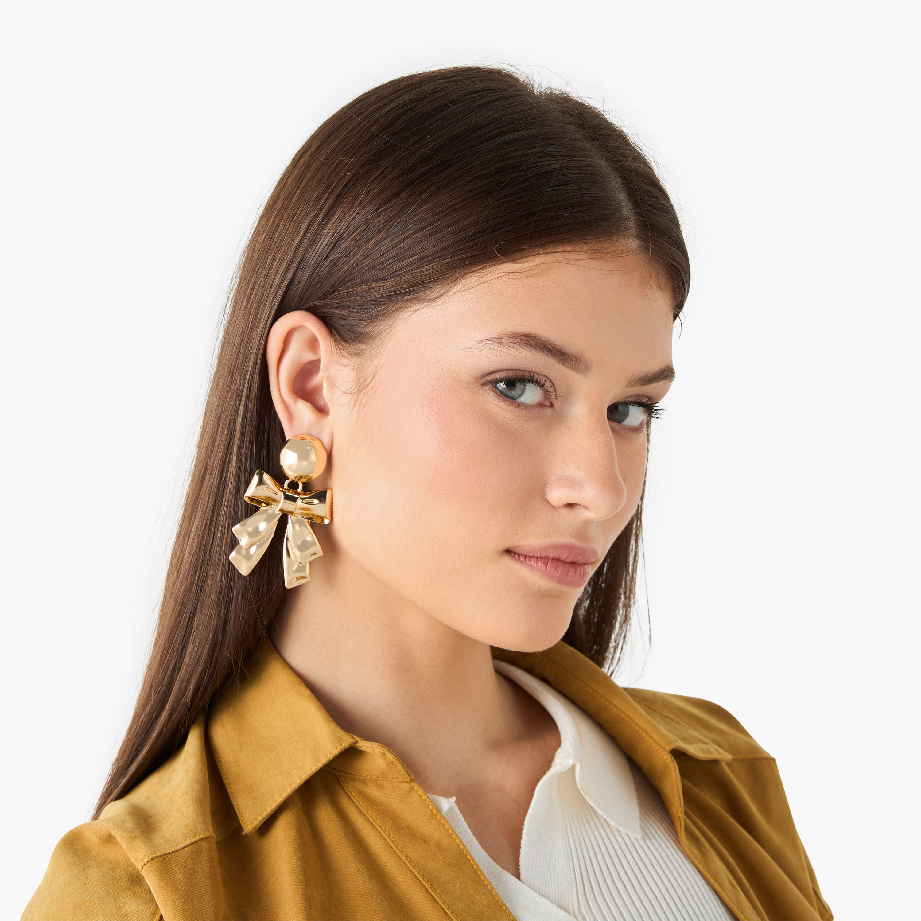 Bow Accent Earrings with Pushback Closure-women-watchesandjewellery-jewellery-earrings-image-3