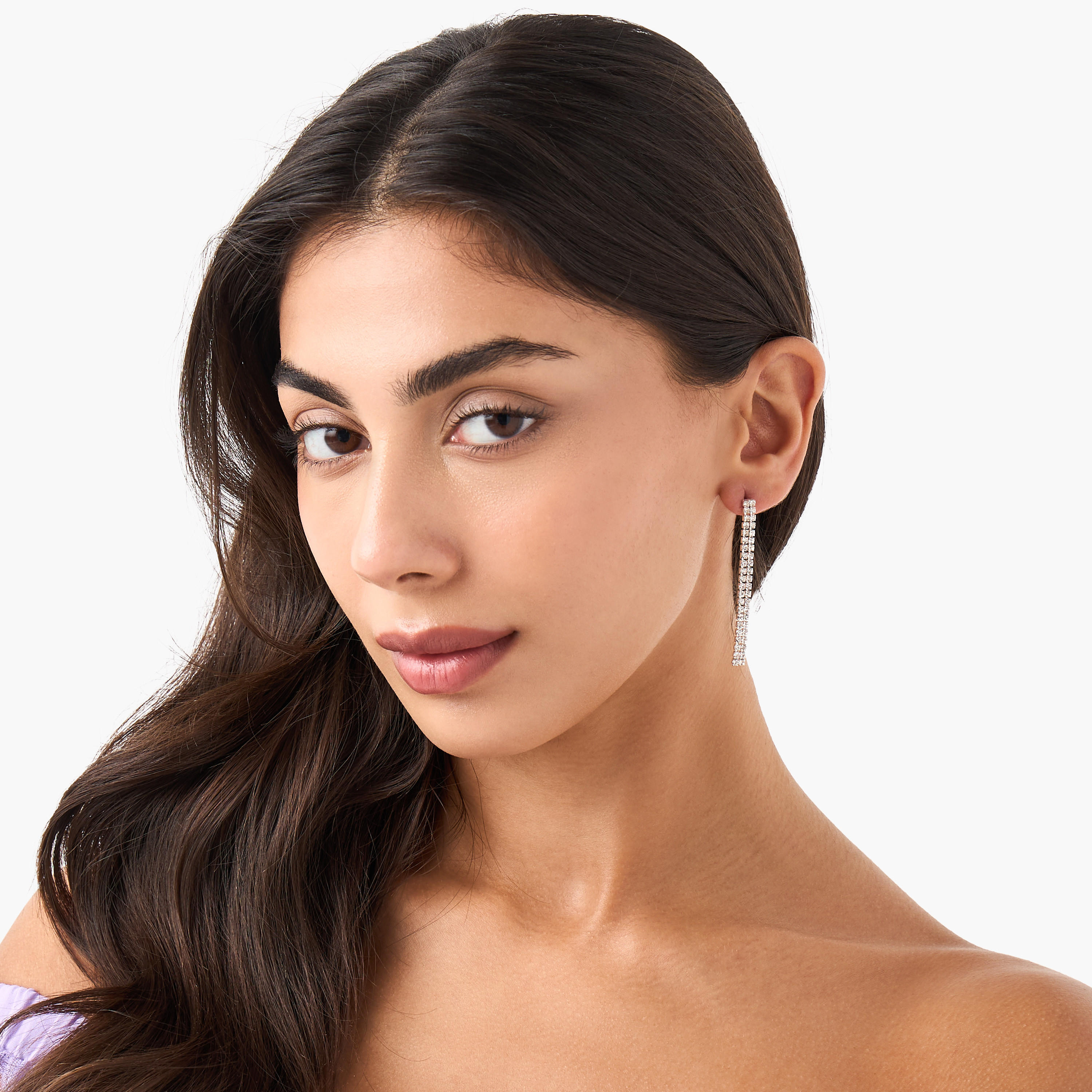 حلقان مزينة بأحجار الراين بمكبس إغلاق خلفي - طقم من زوجين-women-watchesandjewellery-jewellery-earrings-image-2