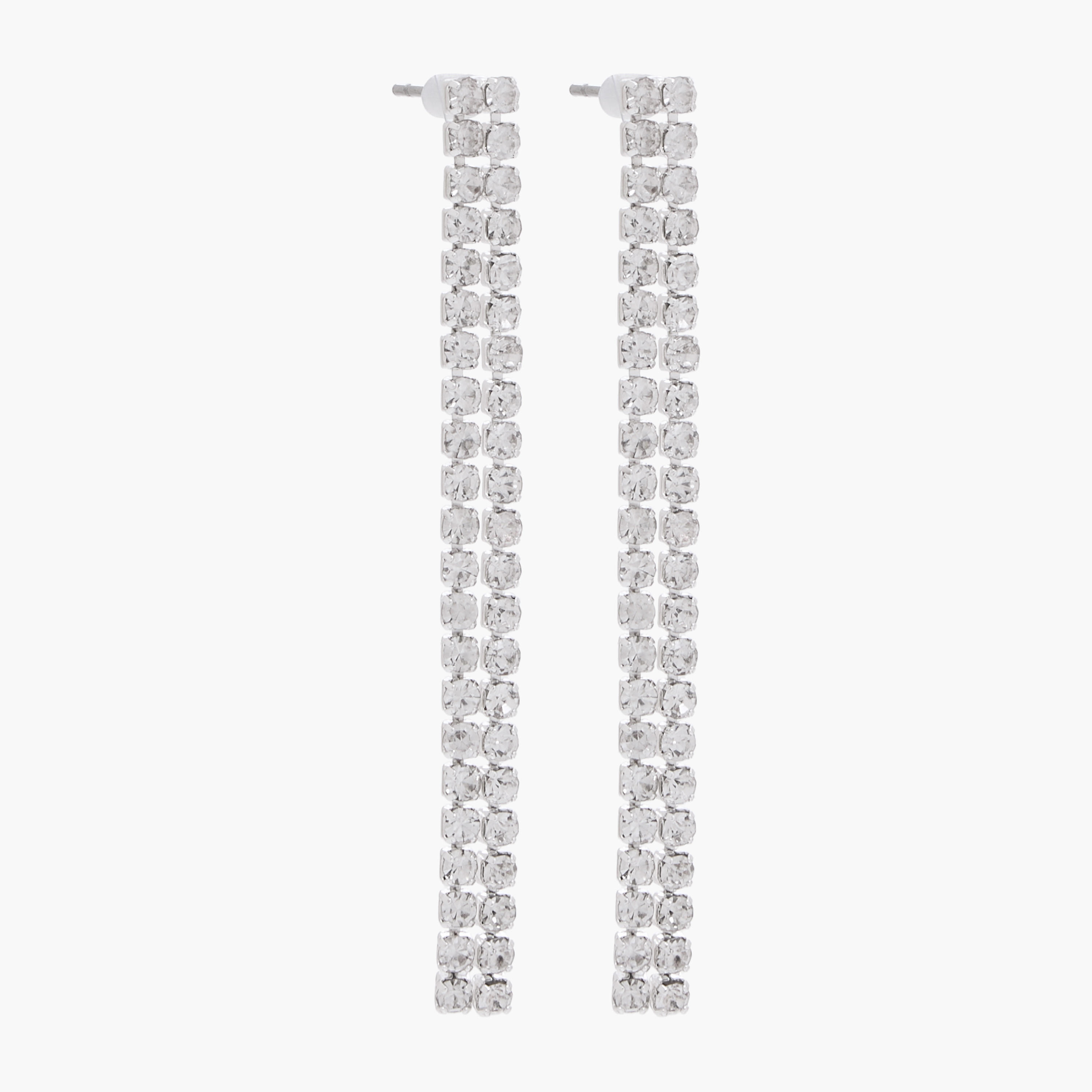 حلقان مزينة بأحجار الراين بمكبس إغلاق خلفي - طقم من زوجين-women-watchesandjewellery-jewellery-earrings-image-3