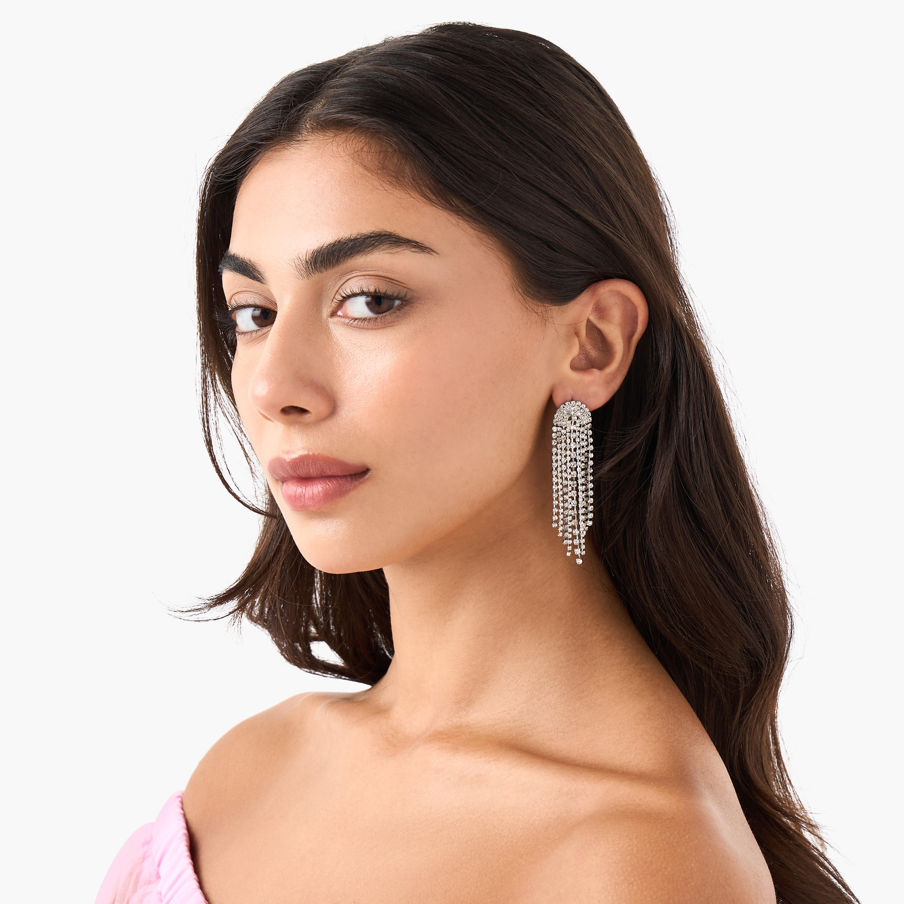 Embellished Earrings with Pushback Closure-women-watchesandjewellery-jewellery-earrings-image-2