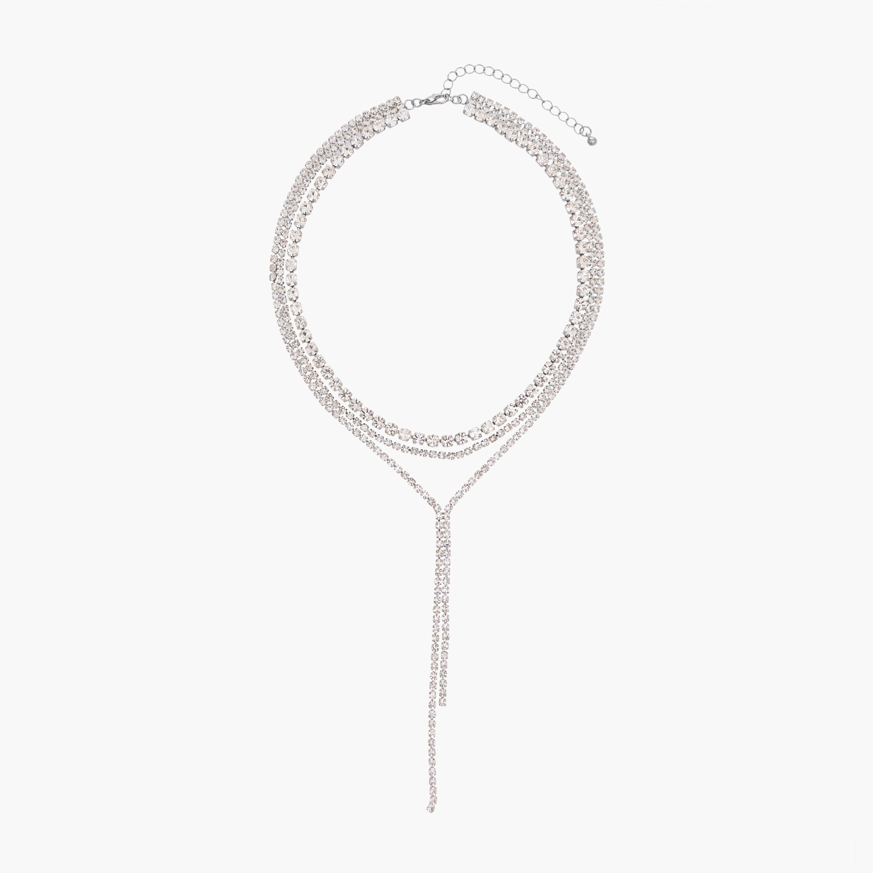 Layered Necklace with Stone Embellishments-women-watchesandjewellery-jewellery-necklacesandpendants-image-1