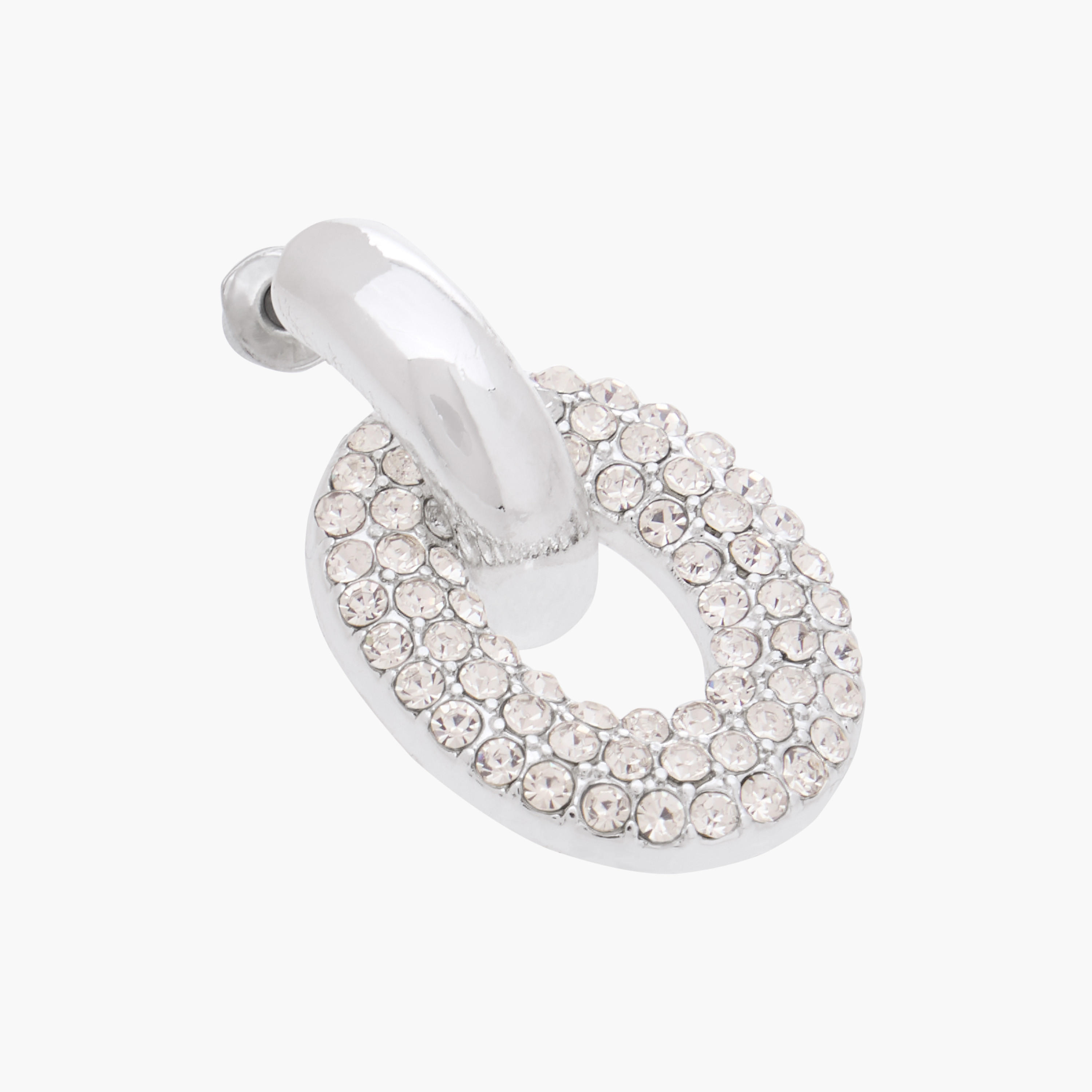 Embellished Earrings with Pushback Closure-women-watchesandjewellery-jewellery-earrings-image-4