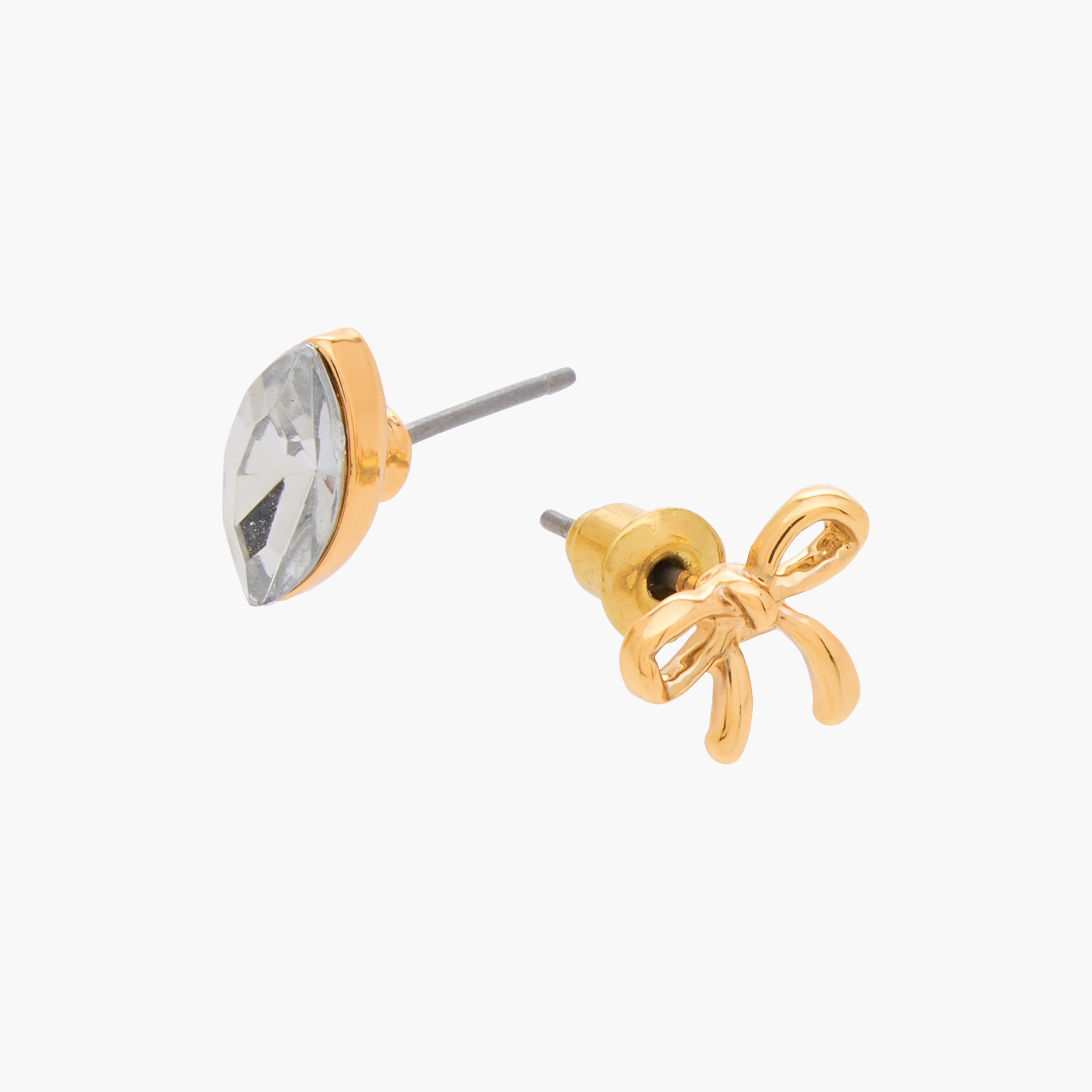 حلقان طوق ذهبية اللون مرصّعة - عبوة من 9 أزواج-women-watchesandjewellery-jewellery-earrings-image-5