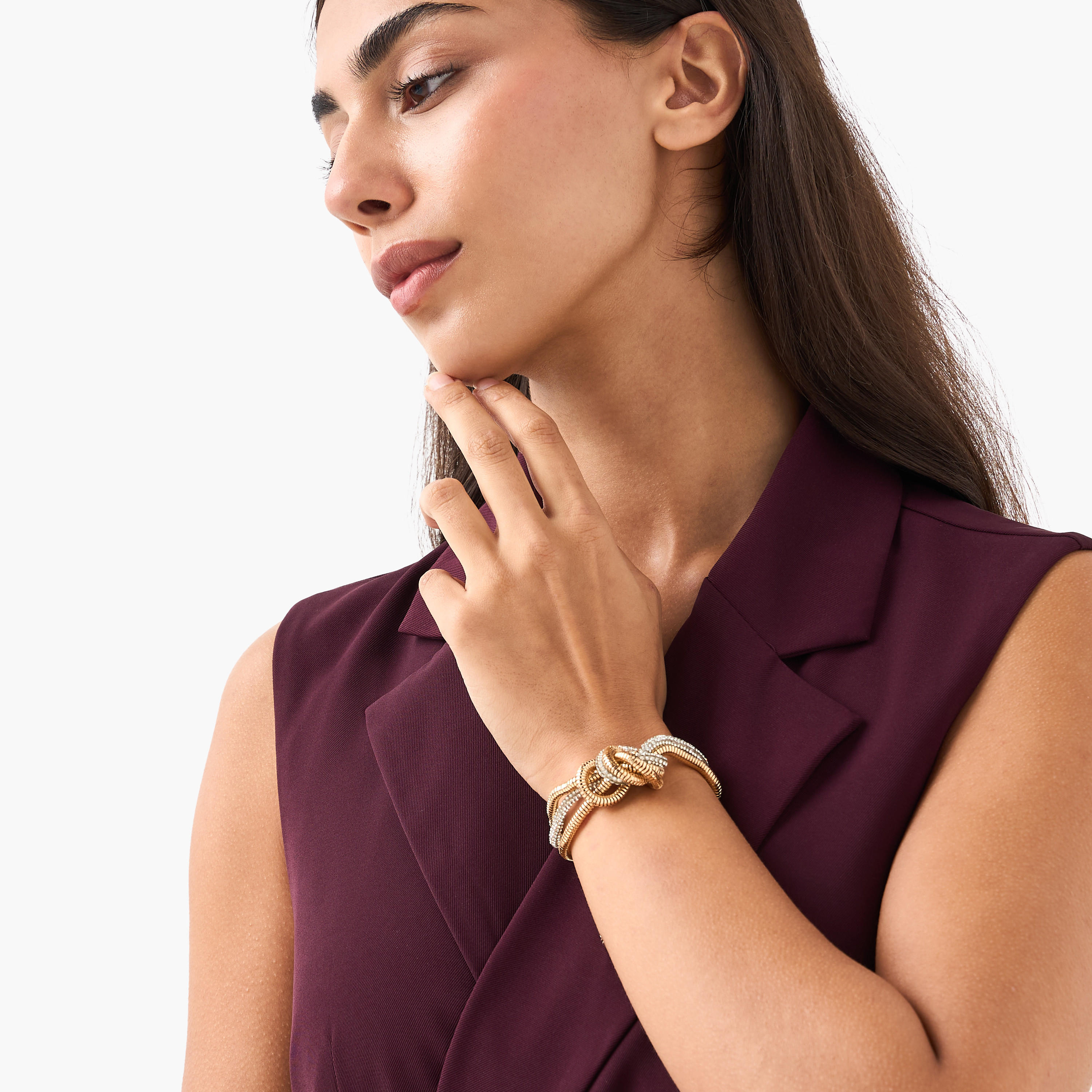 Embellished Knotted Bracelet-women-watchesandjewellery-jewellery-banglesandbracelets-image-2