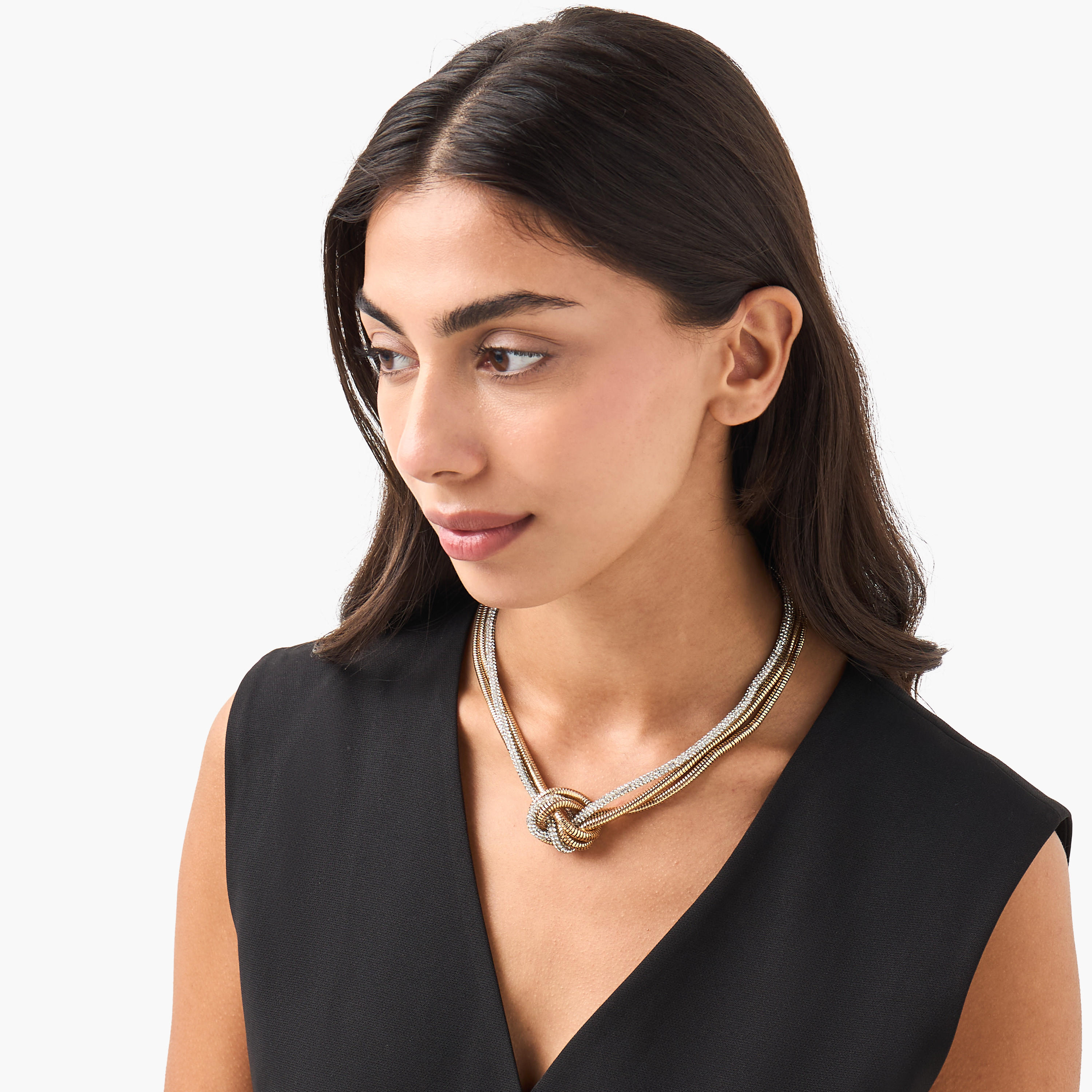 Embellished 3-Row Knotted Necklace-women-watchesandjewellery-jewellery-necklacesandpendants-image-2