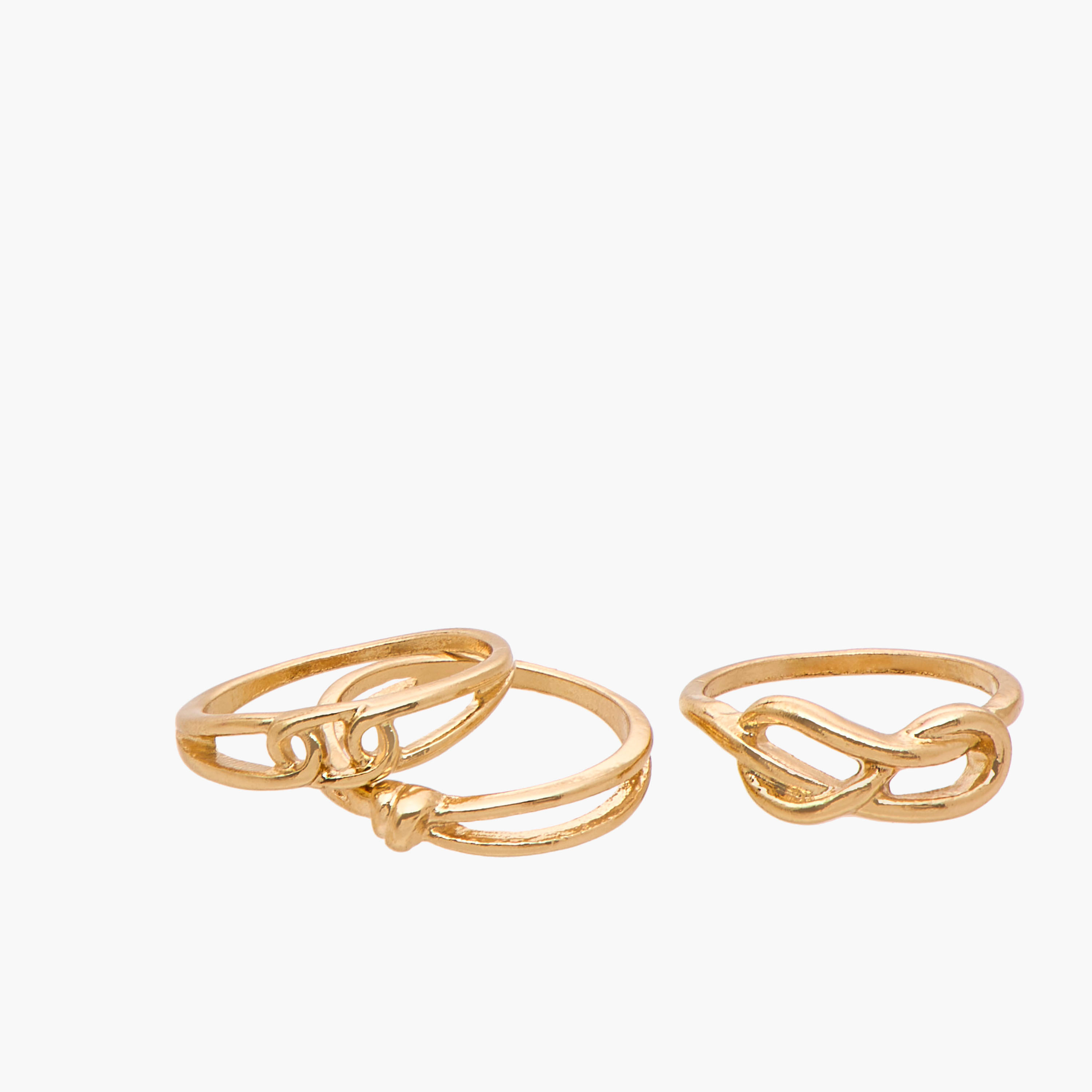 Gloo Pack of 10 Metallic Rings-women-watchesandjewellery-jewellery-rings-image-3