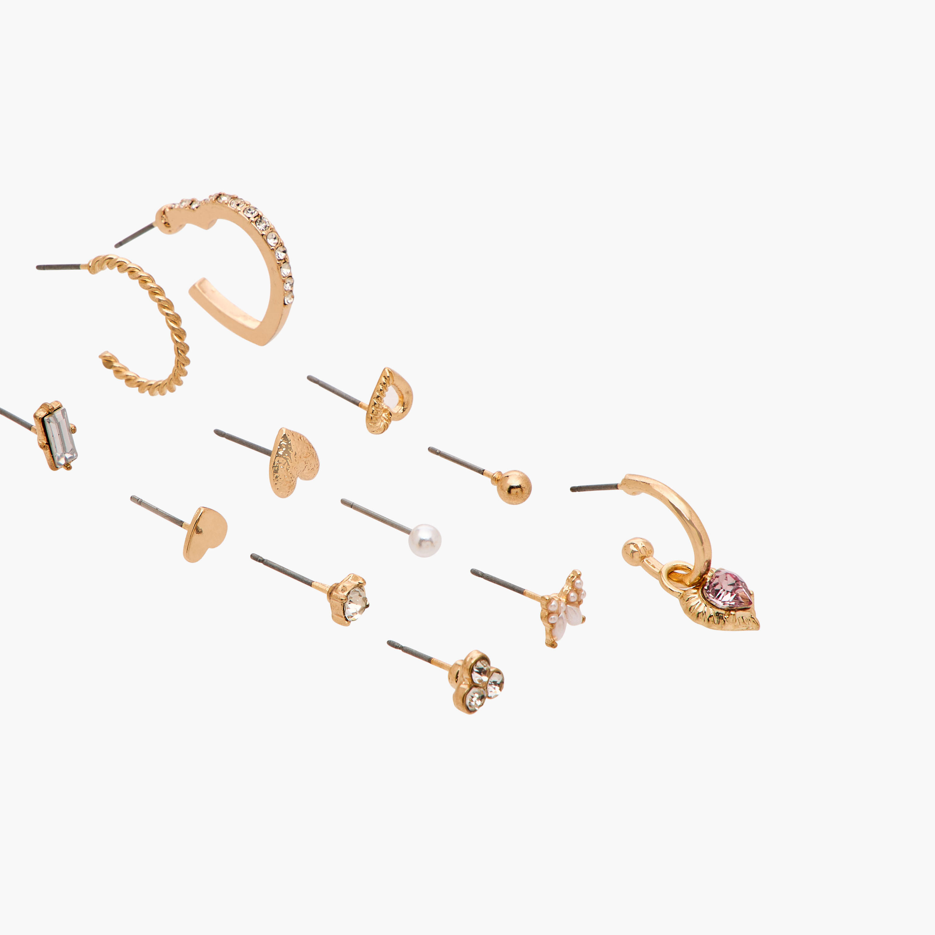 Gloo Pack of 12 Metal Assorted Earring with Pushback Closure-women-watchesandjewellery-jewellery-earrings-image-3
