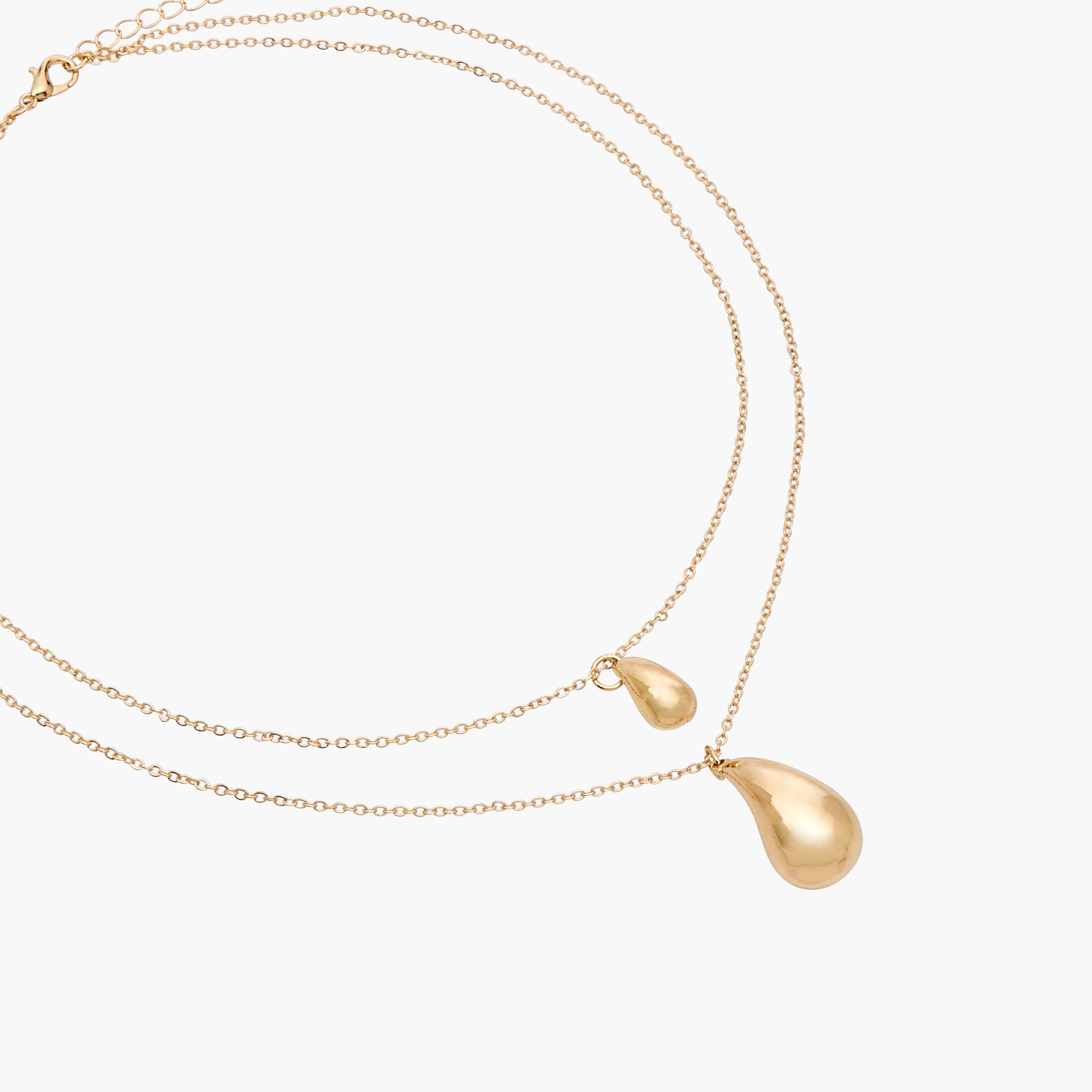 Gloo Metal Layered Pendant Necklace-women-watchesandjewellery-jewellery-necklacesandpendants-image-2