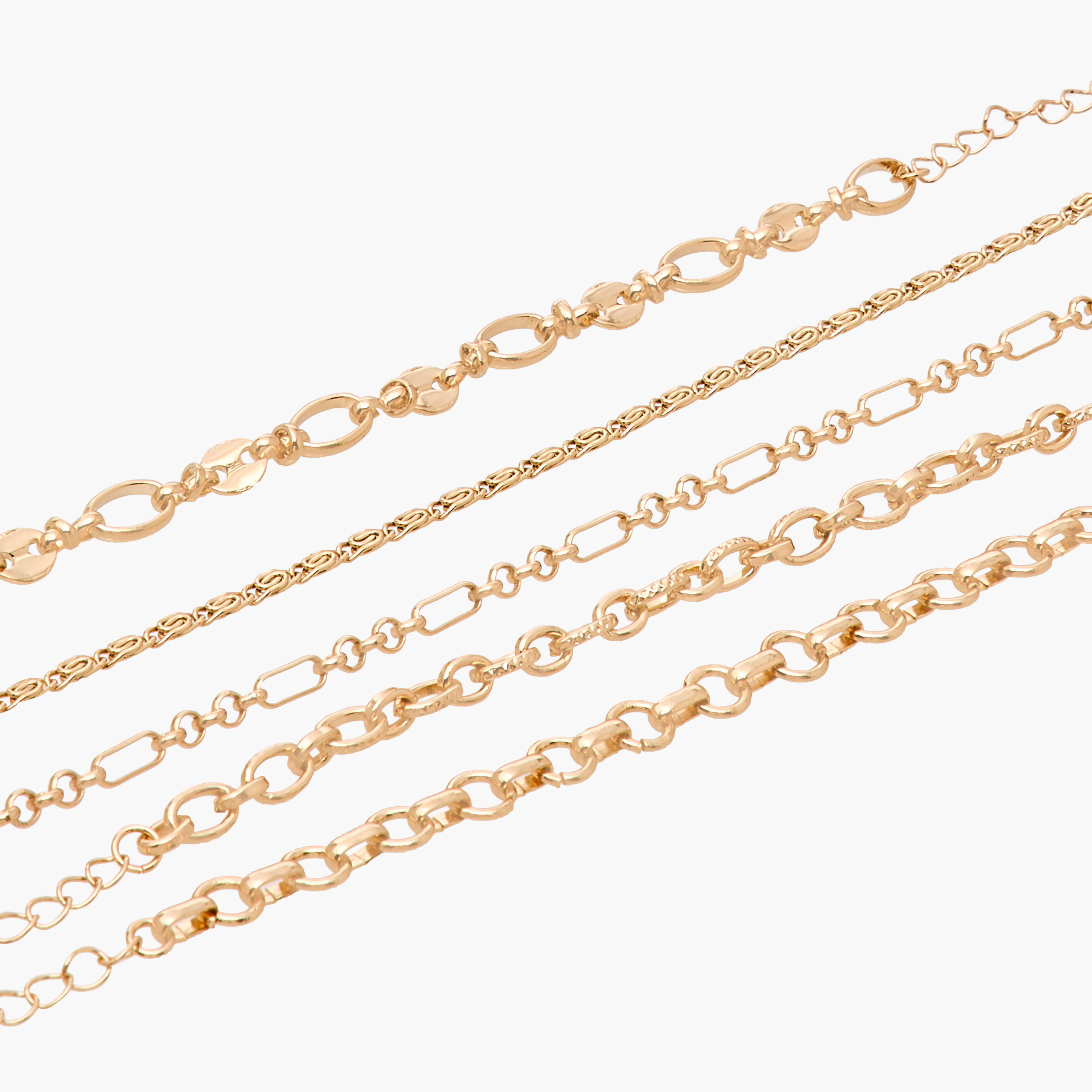 سوار سلسلة ميتالك من جلو - 5 قطع-women-watchesandjewellery-jewellery-banglesandbracelets-image-13