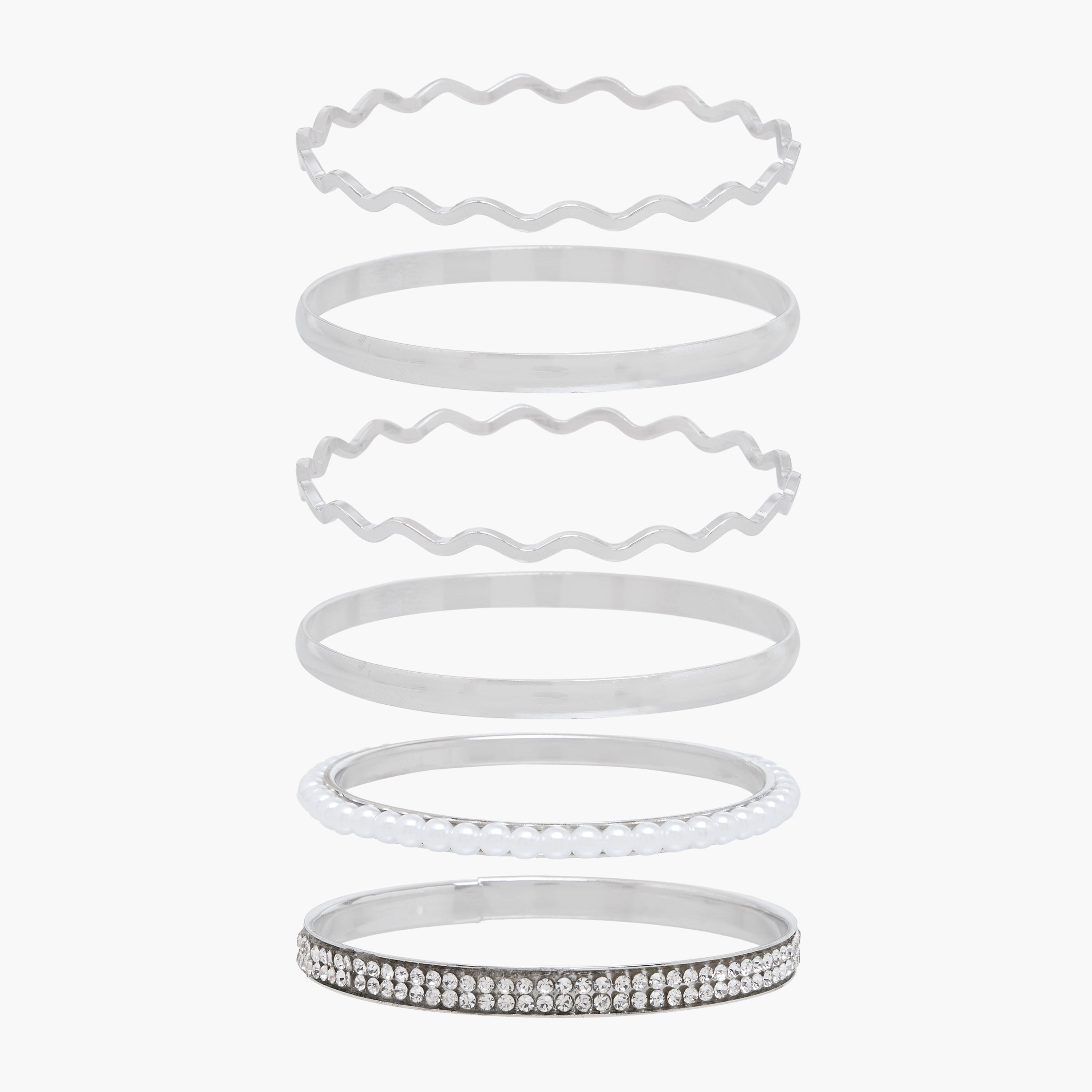 Gloo Pack of 6 Metallic Assorted Bangle-women-watchesandjewellery-jewellery-banglesandbracelets-image-1