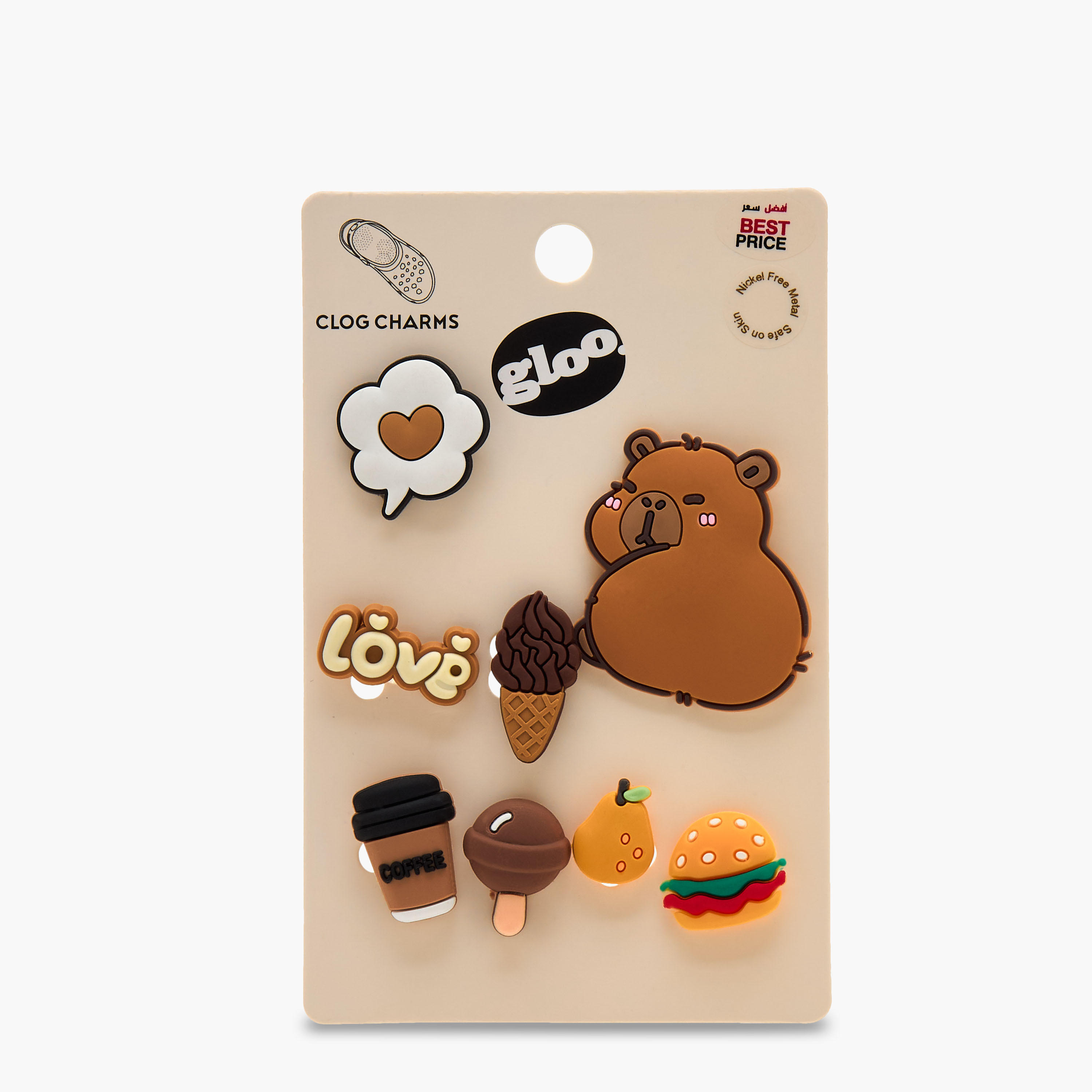 Gloo Pack of 8 Clog Charms-women-clothingaccessories-novelties-image-8