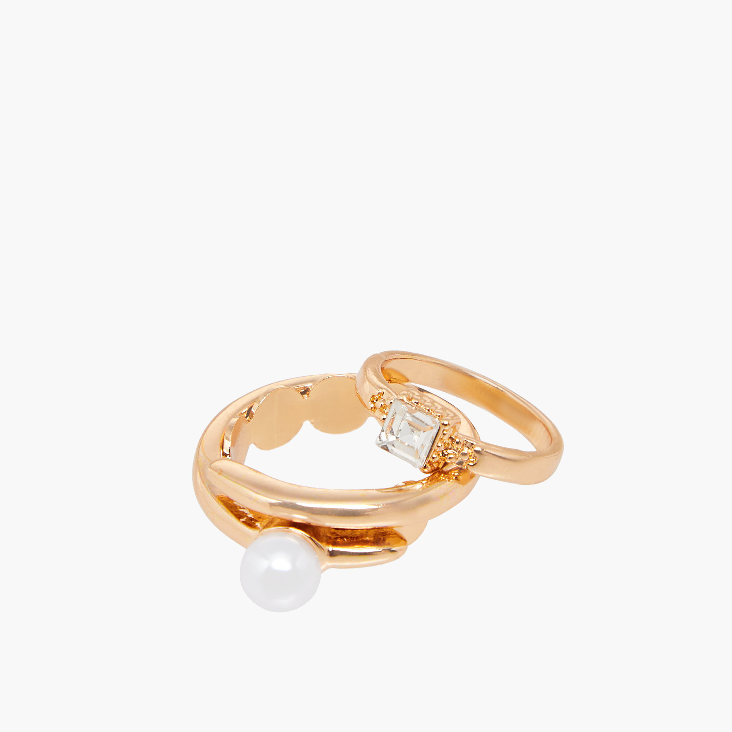 خواتم معدنية متنوعة من جلوو - طقم من 7-women-watchesandjewellery-jewellery-rings-image-1