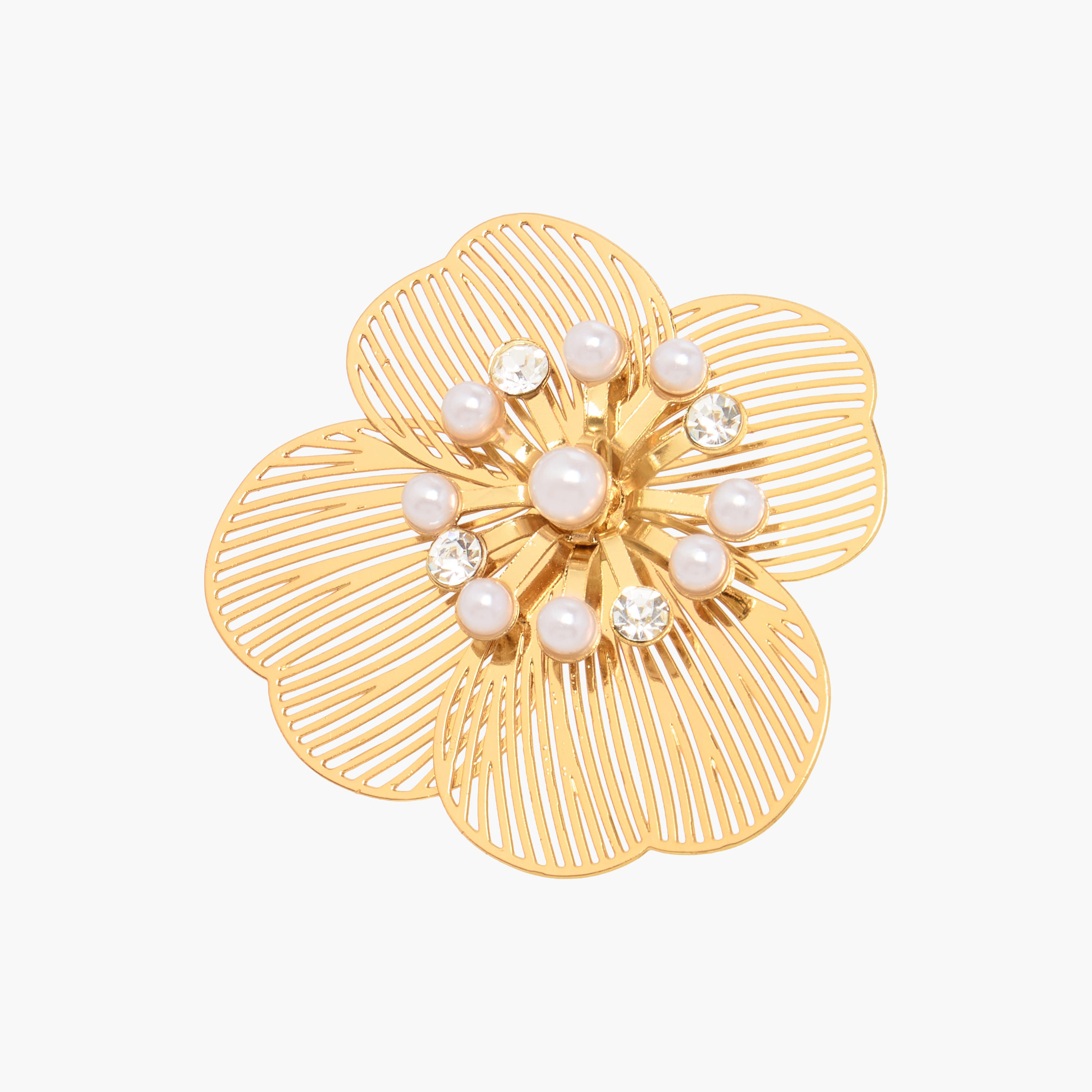 أقراط بلون ذهبي مزينة بمكبس إغلاق خلفي من جلوو-women-watchesandjewellery-jewellery-earrings-image-3