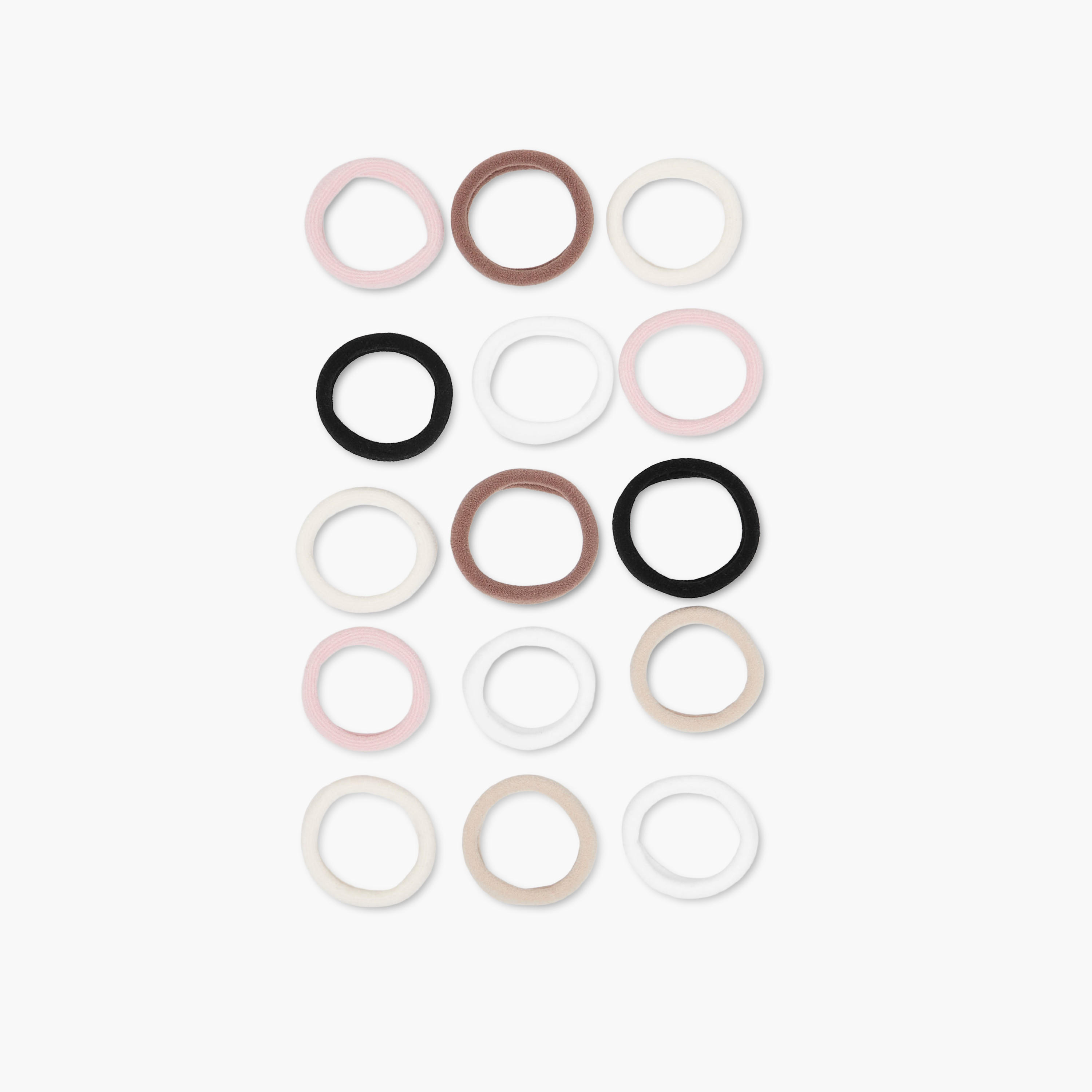 طقم ربطات شعر قماشية 15 قطعة من جلو-women-hairaccessories-bands-image-3