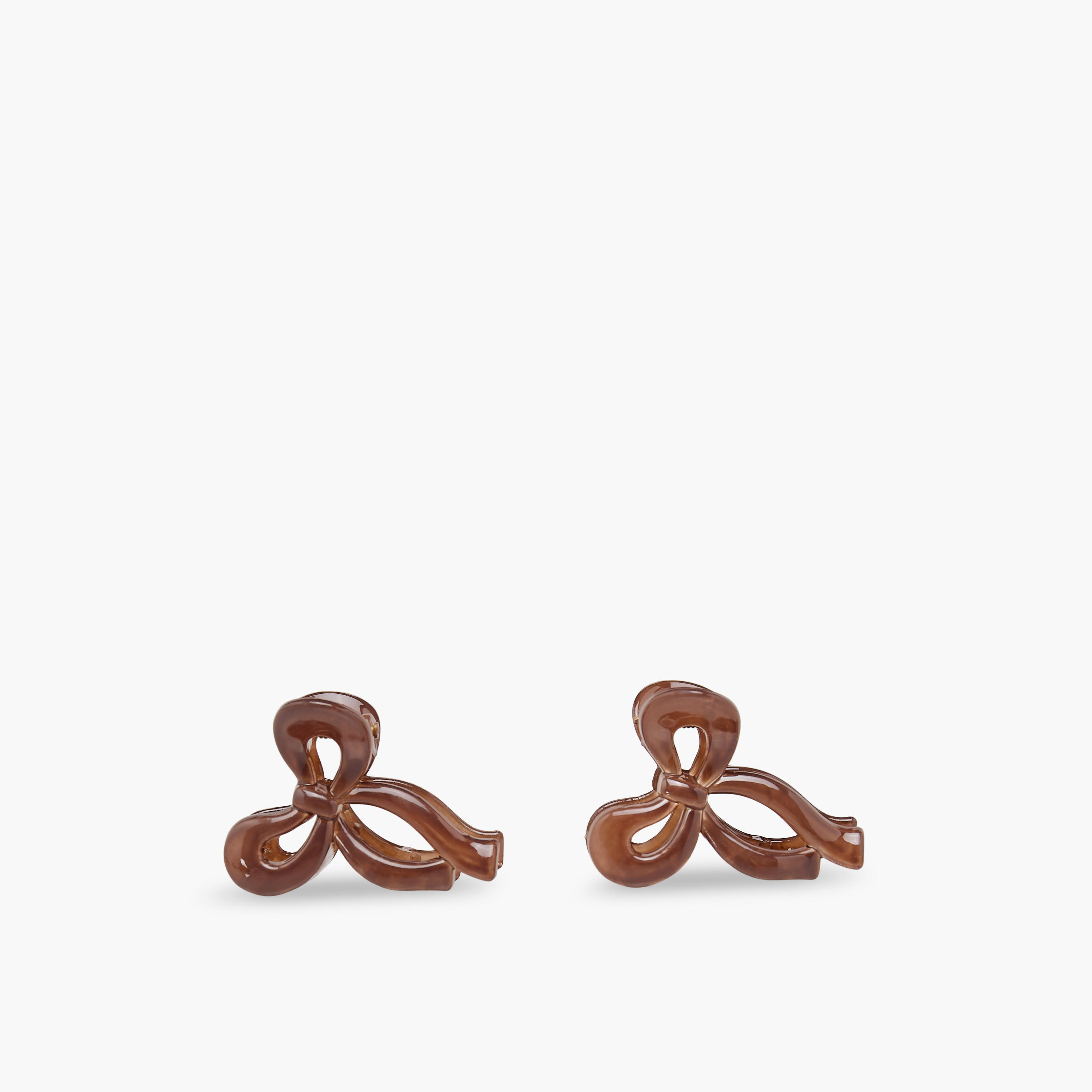 طقم مشابك شعر متقزّحة 6 قطع بتصميم فيونكة من جلو-women-hairaccessories-clamps-image-4