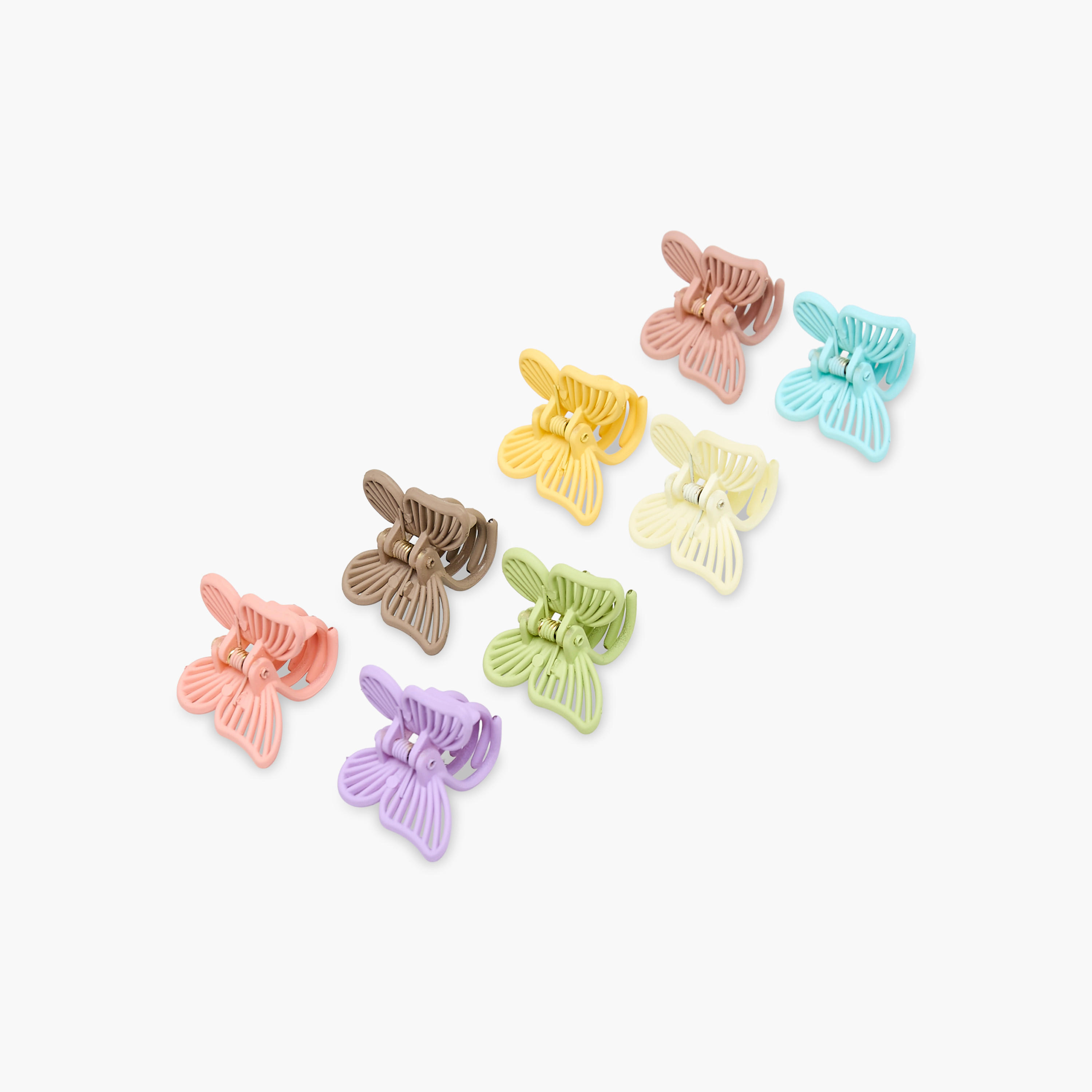 Gloo Pack of 8 Butterfly Shape Hair Clamps-women-hairaccessories-clips-image-6