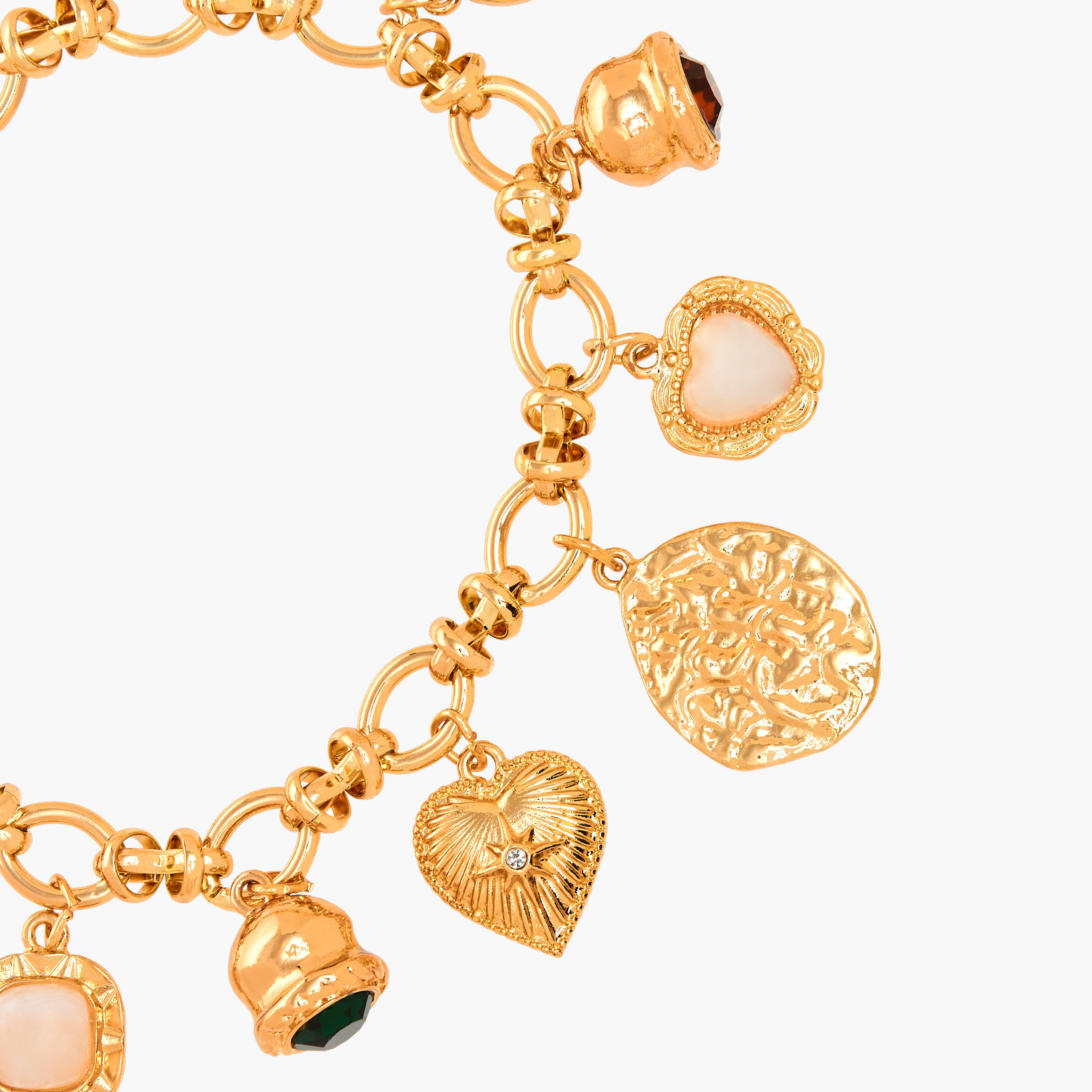 سوار بتفاصيل زينة عتيقة بلون ذهبي-women-watchesandjewellery-jewellery-banglesandbracelets-image-3