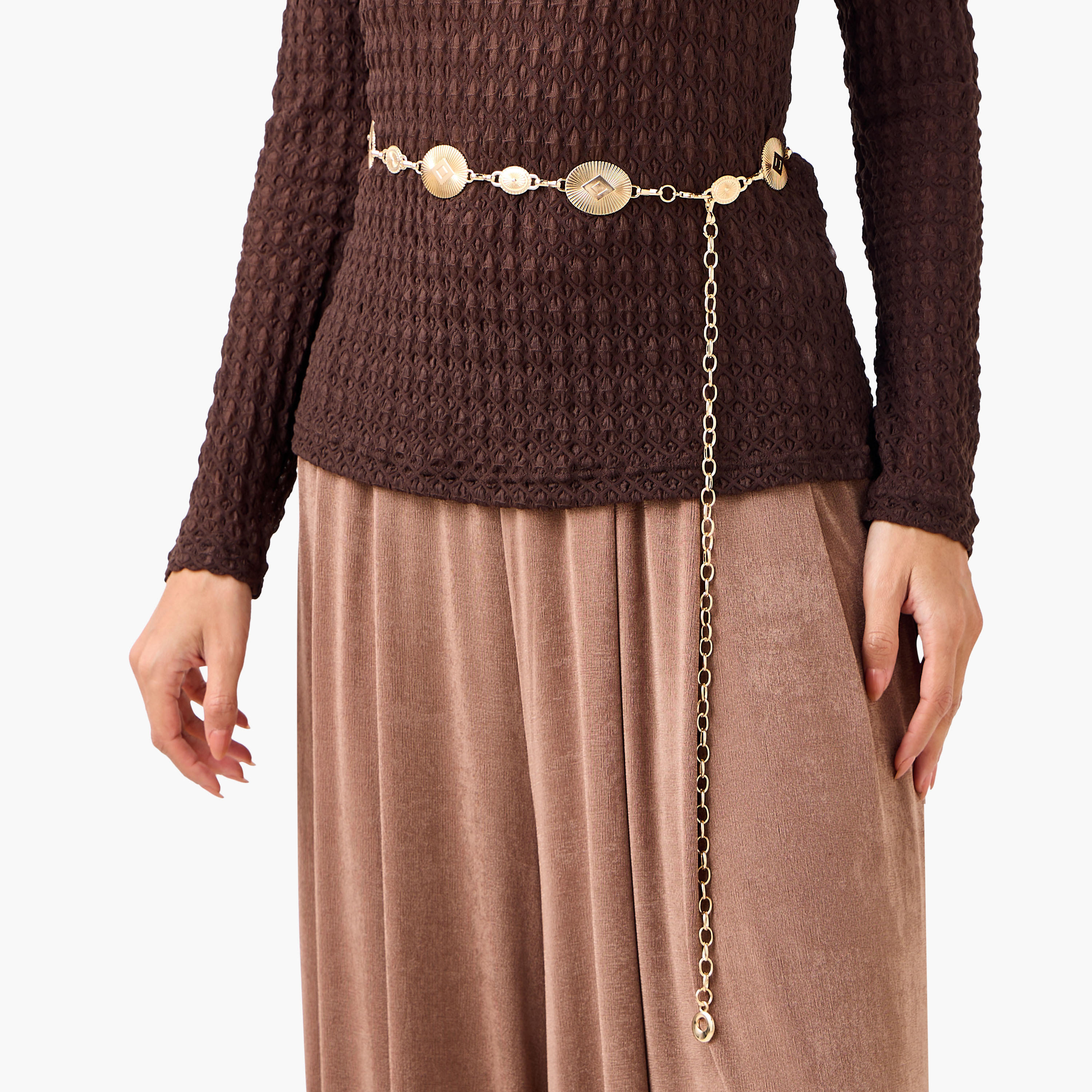 حزام خصر معدني بزينة ديسك بوهو-women-clothingaccessories-belts-image-2