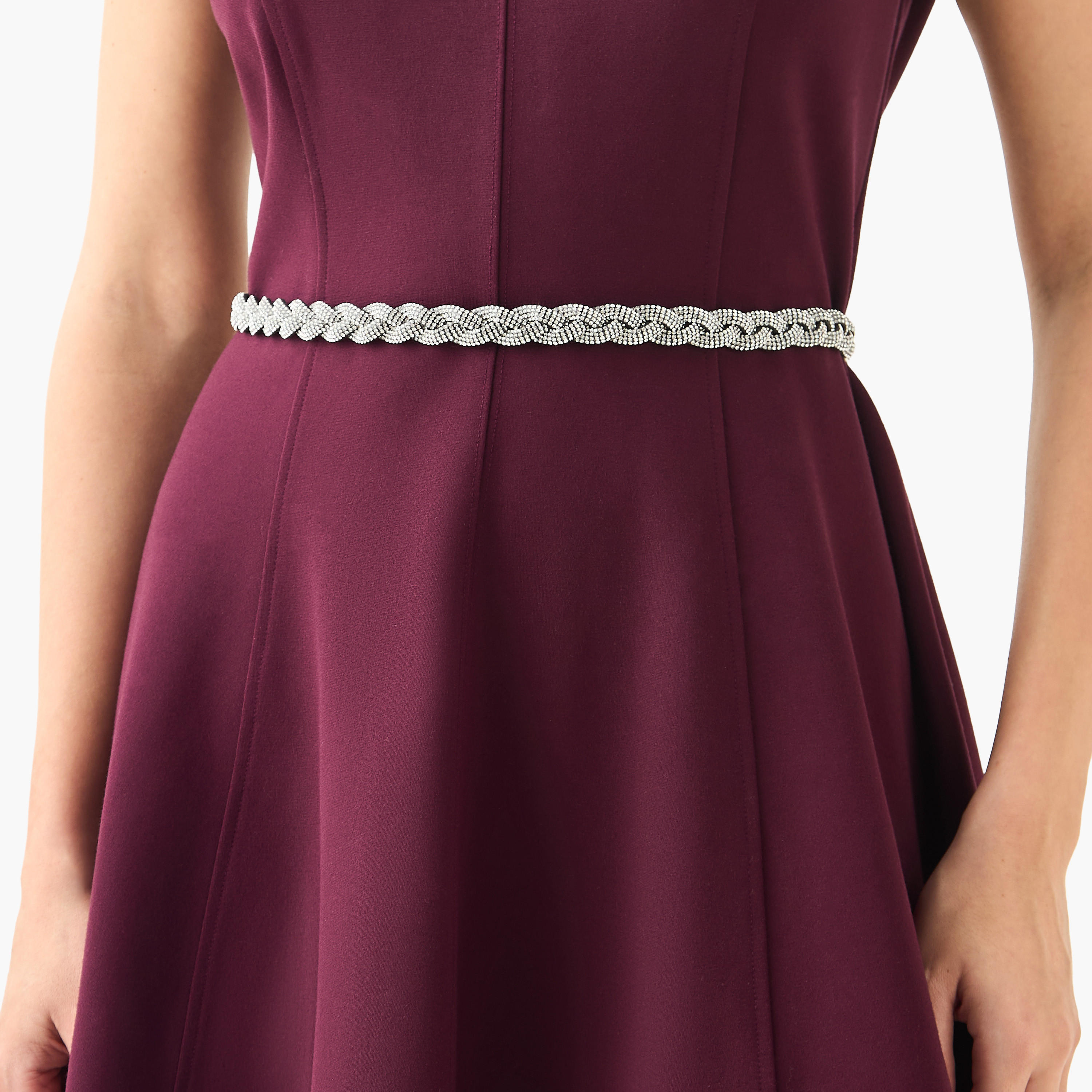 حزام خصر معدني بتصميم مضفّر-women-clothingaccessories-belts-image-2