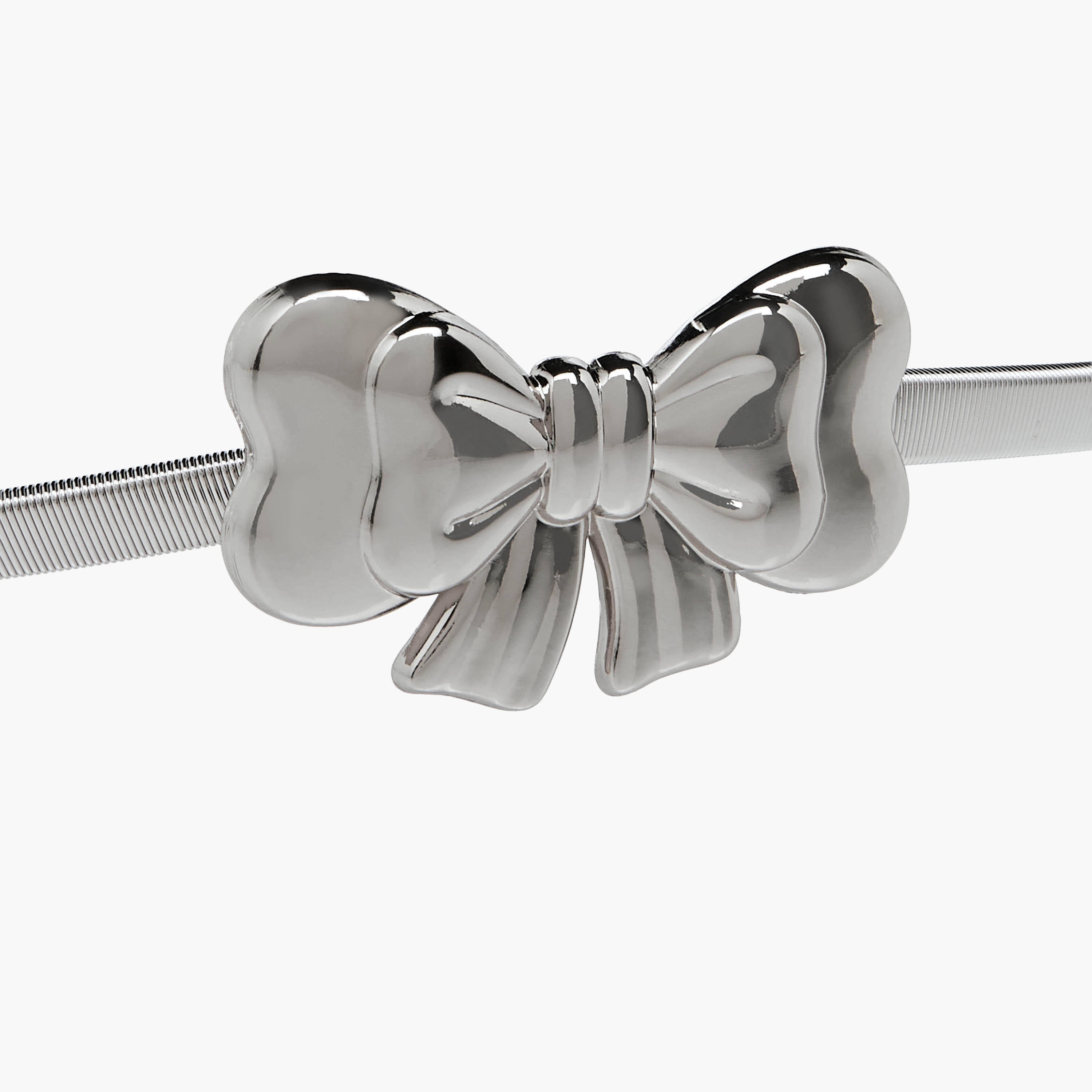 Metal Stretchable Belt with Bow Trim-women-clothingaccessories-belts-image-3