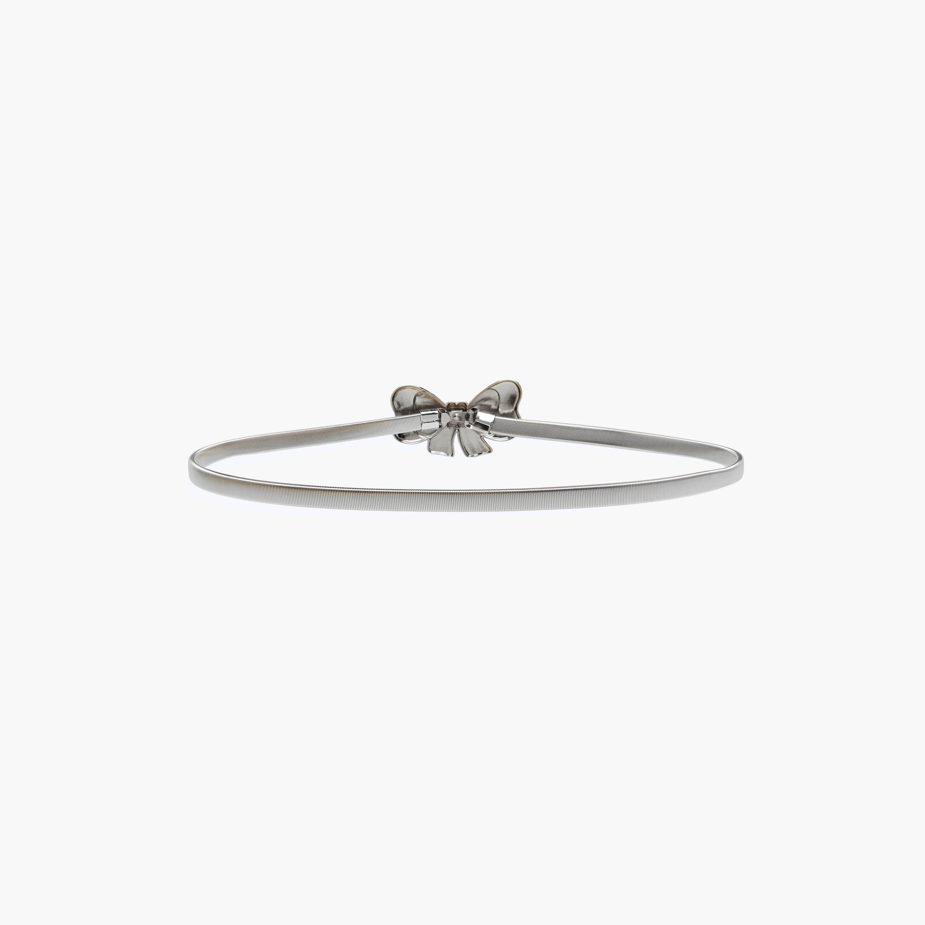Metal Stretchable Belt with Bow Trim-women-clothingaccessories-belts-image-4