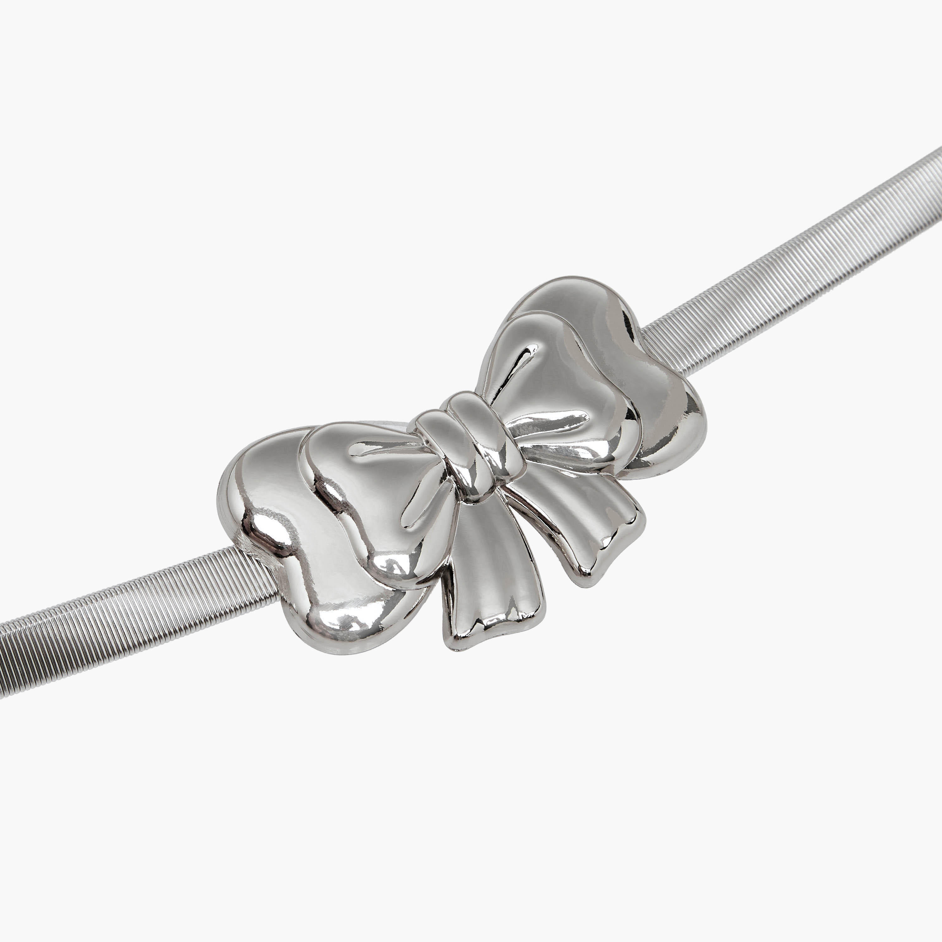 Metal Stretchable Belt with Bow Trim-women-clothingaccessories-belts-image-5