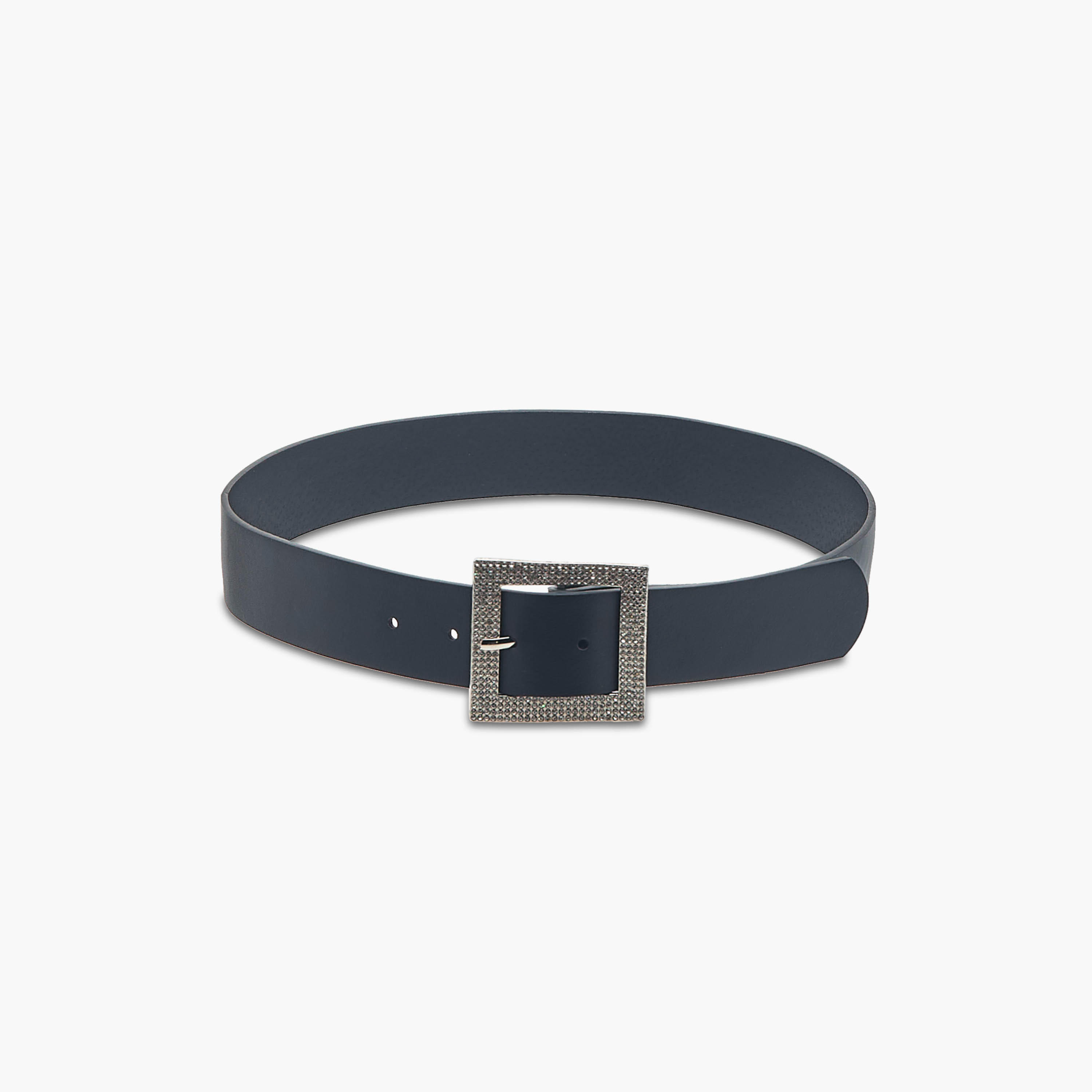 Polyeurathane Belt with Embellished Pin Buckle-women-clothingaccessories-belts-image-1