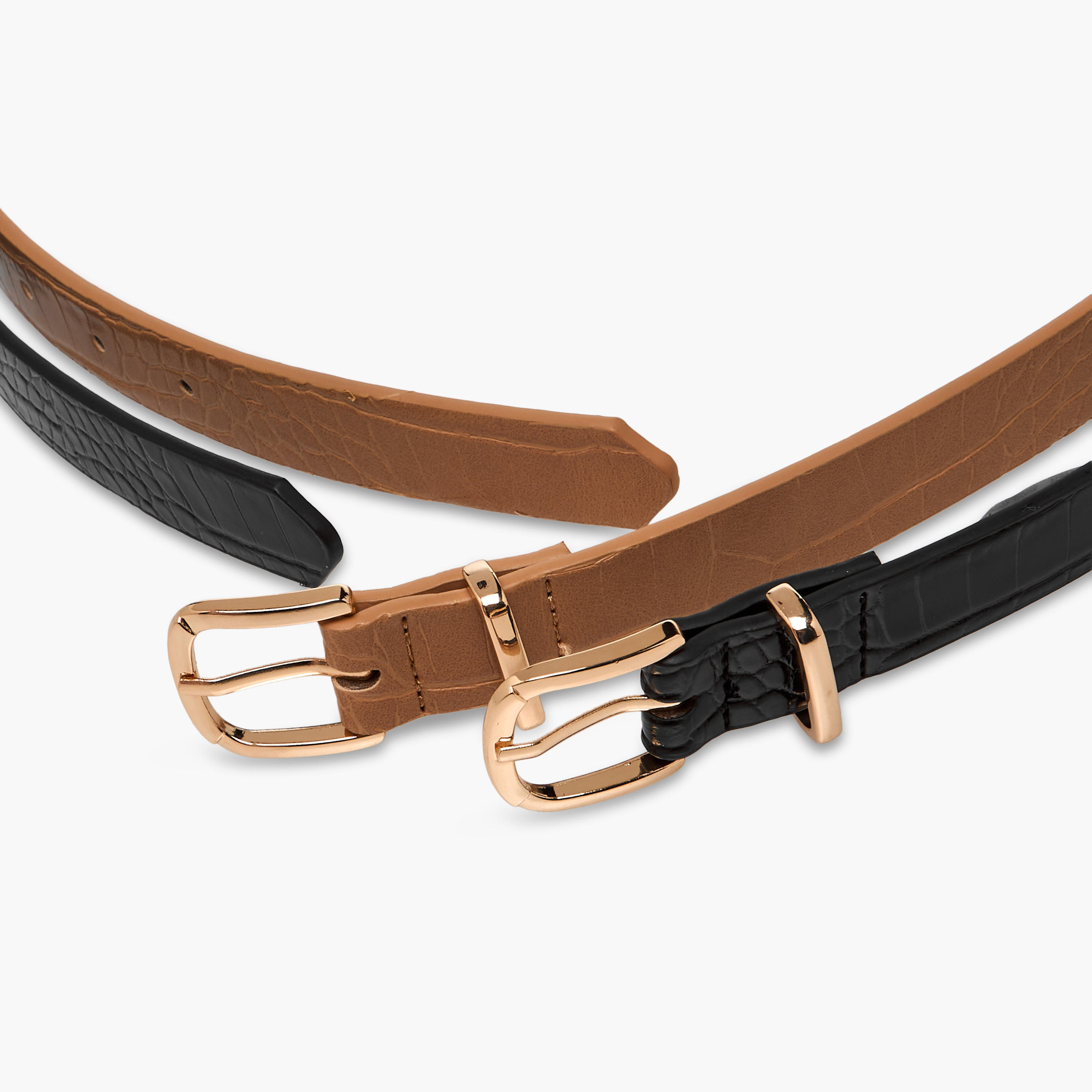 حزام جلد صناعي بإبزيم إغلاق بدبوس - طقم من 2-women-clothingaccessories-belts-image-9