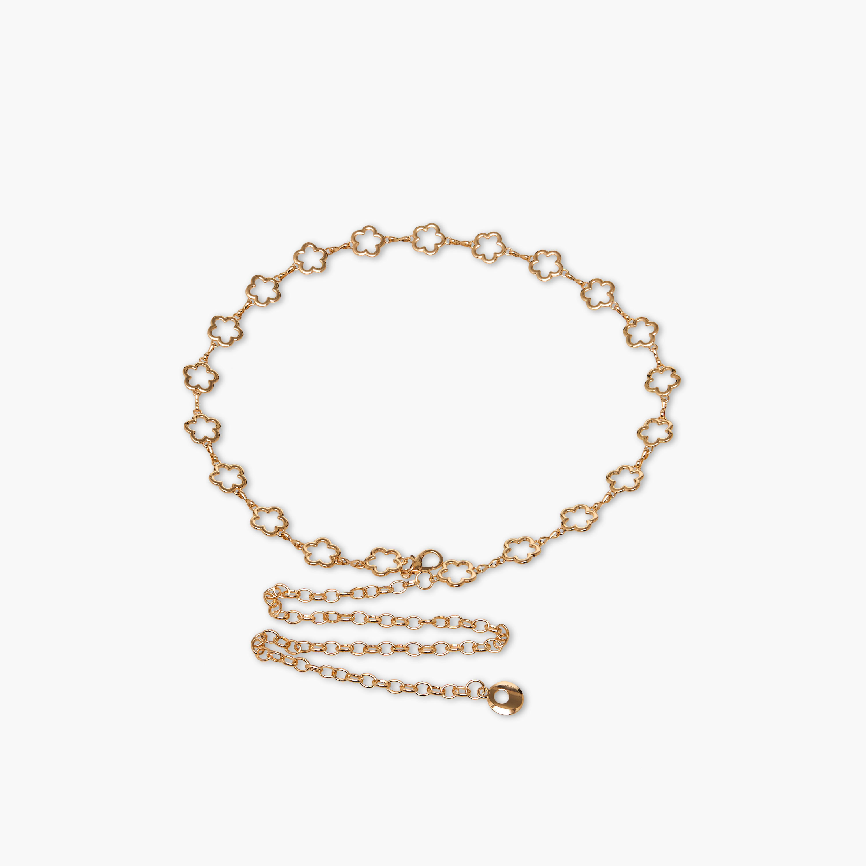 Metal Chain Belt with Floral Design-women-clothingaccessories-belts-image-3