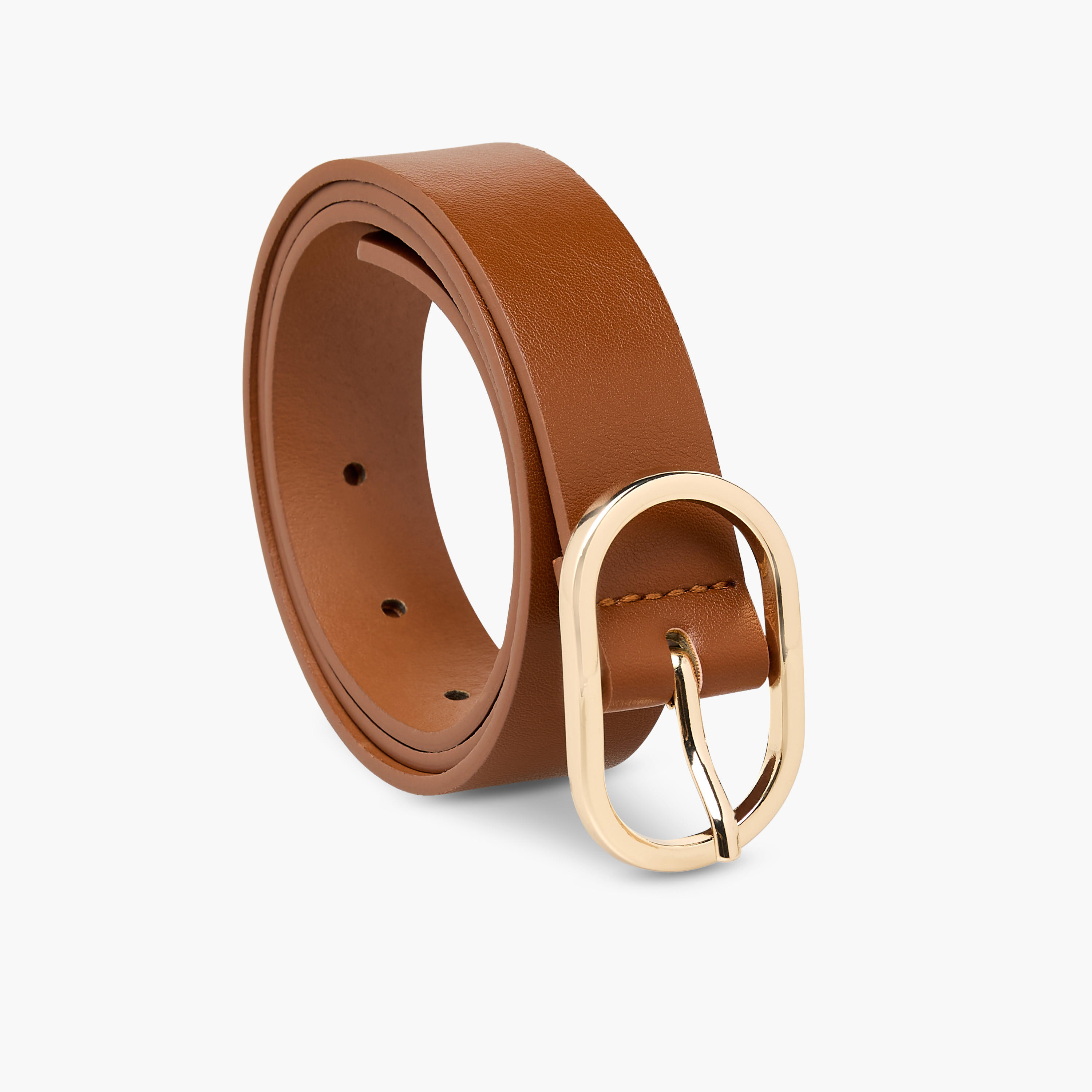 حزام جلد صناعي بإبزيم بيضاوي-women-clothingaccessories-belts-image-1