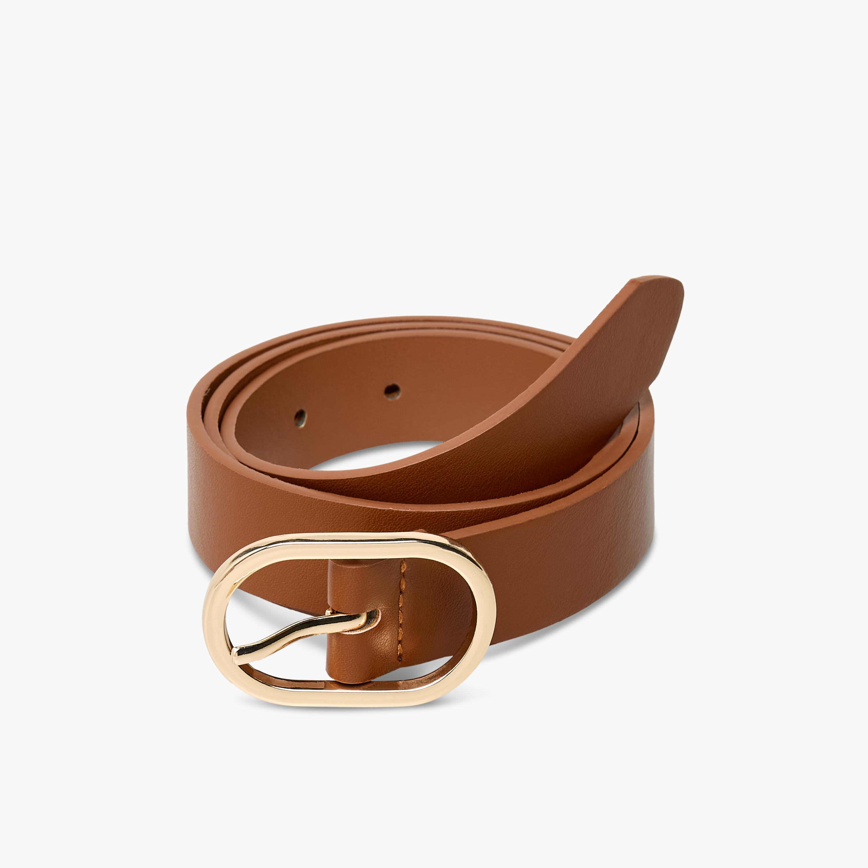 حزام جلد صناعي بإبزيم بيضاوي-women-clothingaccessories-belts-image-3