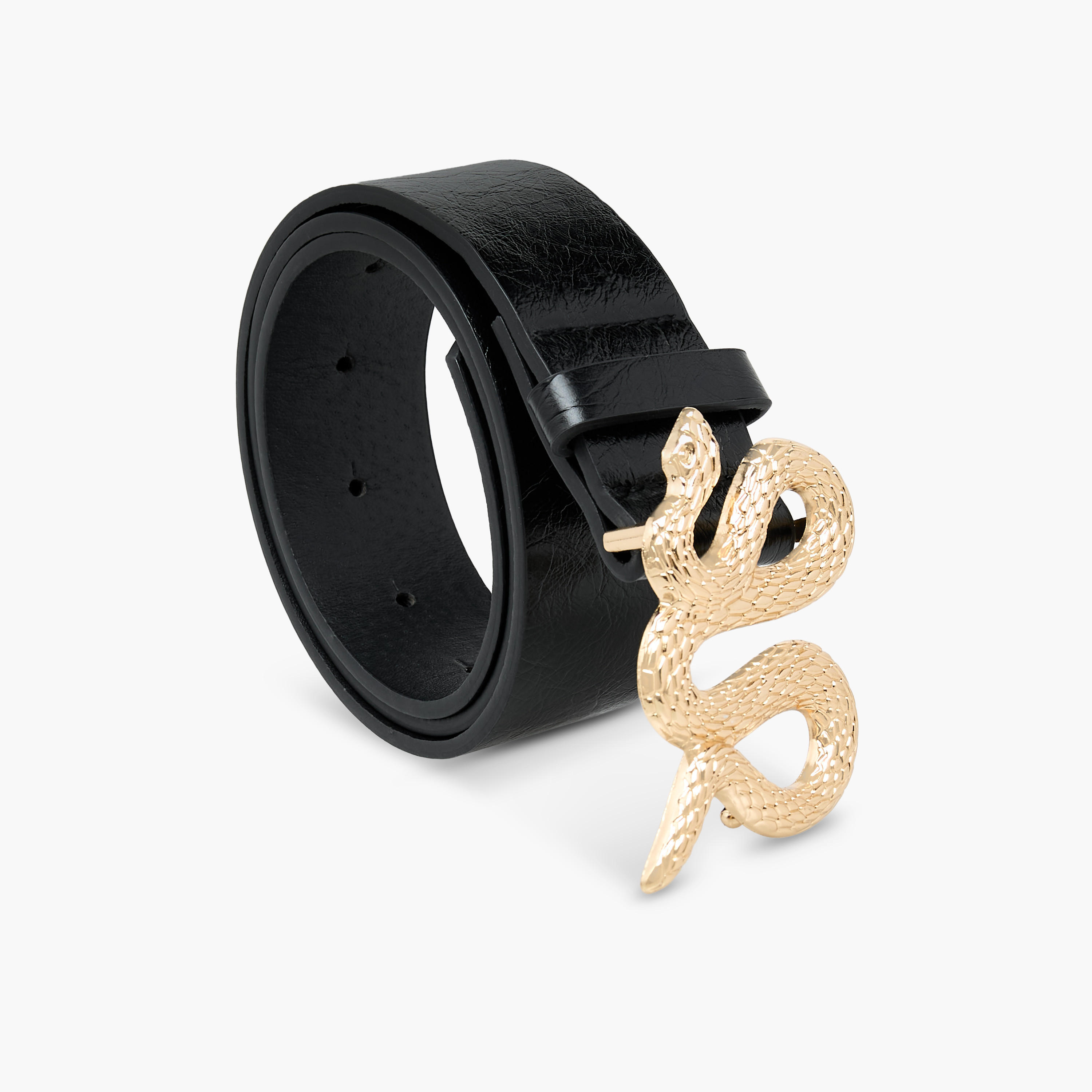 حزام جلد صناعي بإبزيم ثعبان-women-clothingaccessories-belts-image-1