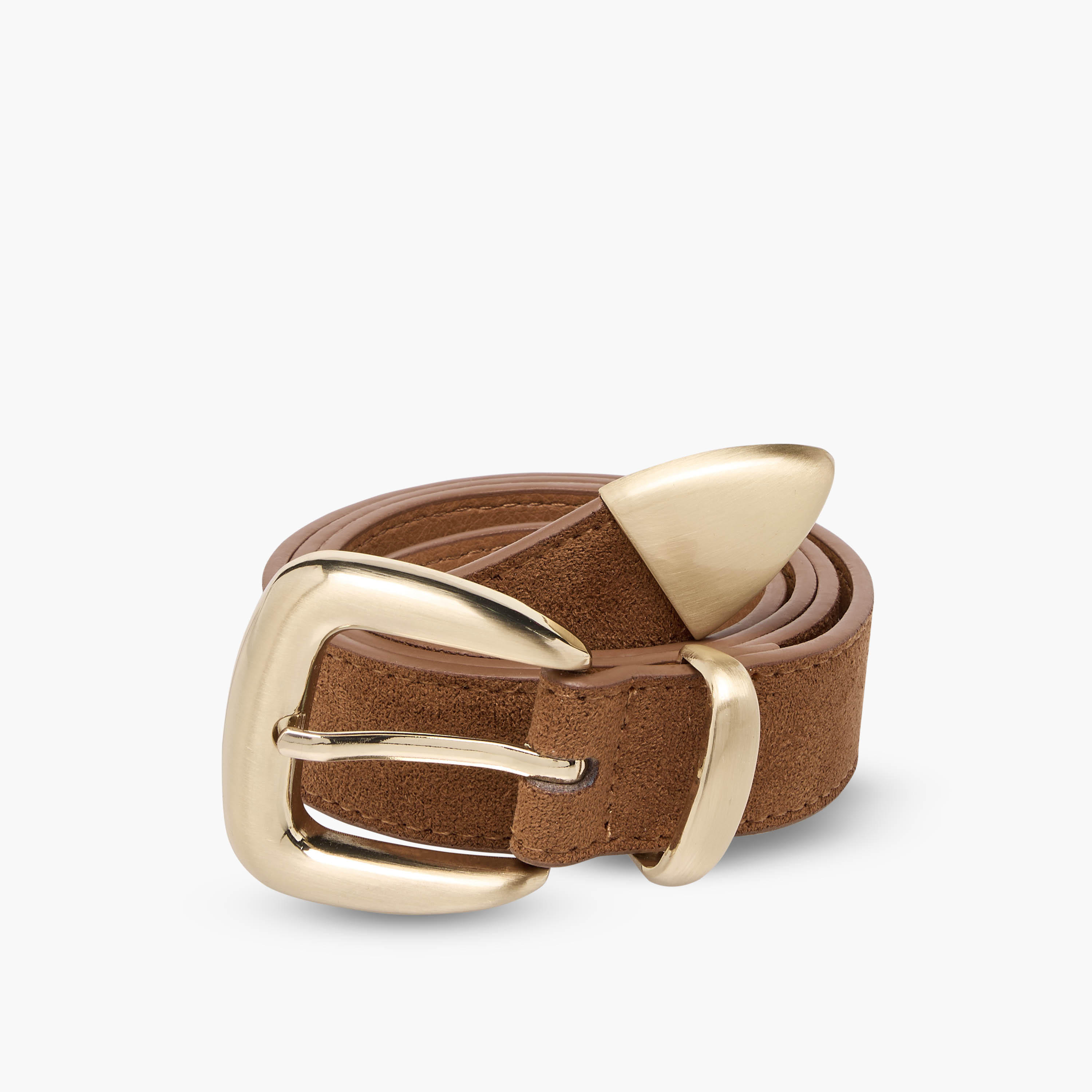 حزام من الجلد السويدي بإبزيم دبوس-women-clothingaccessories-belts-image-4