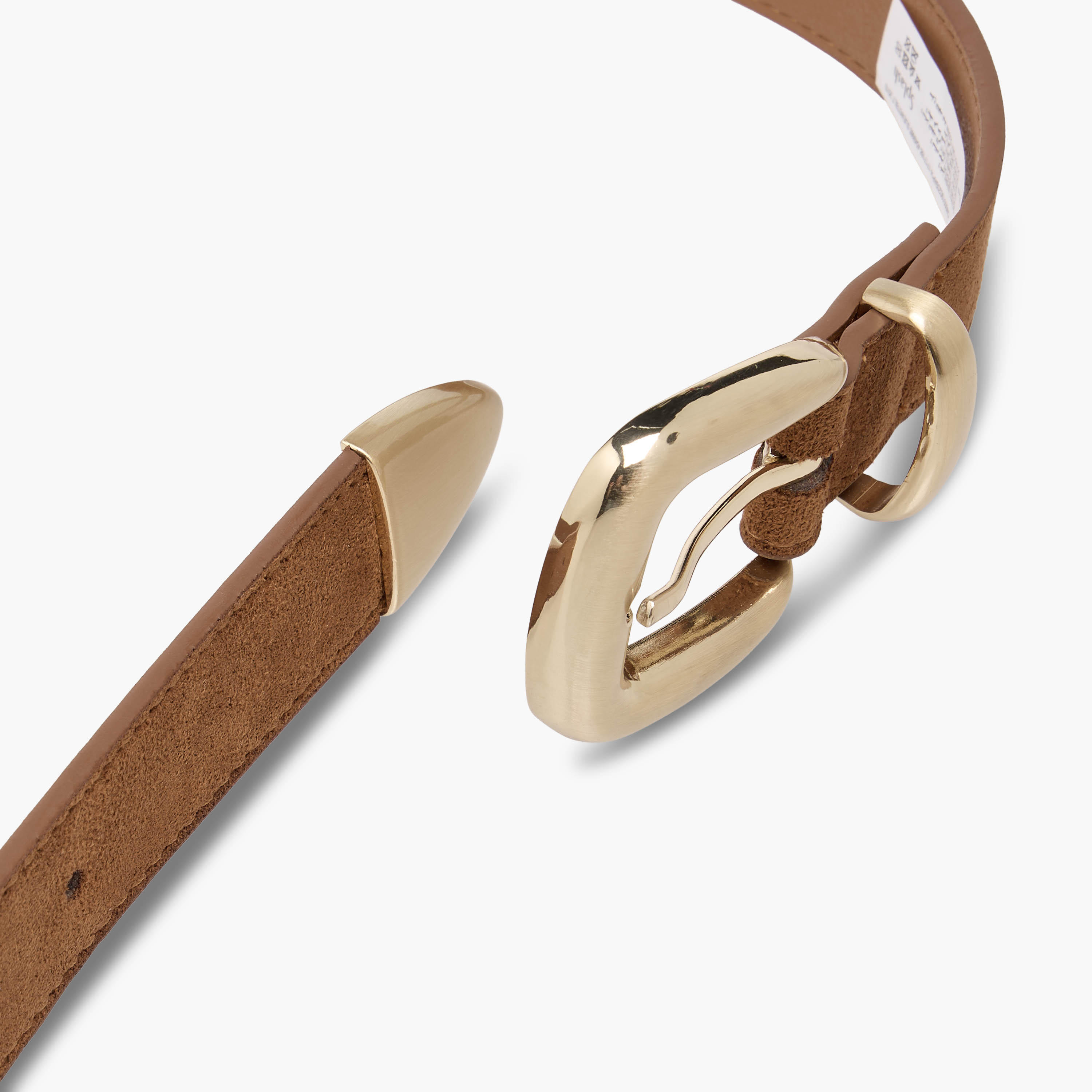 حزام من الجلد السويدي بإبزيم دبوس-women-clothingaccessories-belts-image-2
